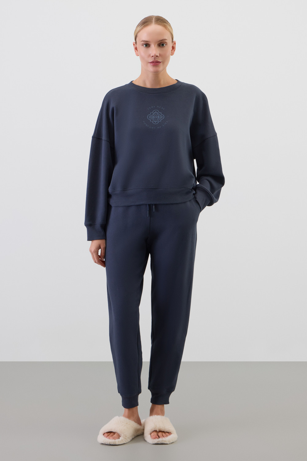 Комплекты для дома для мам, артикул: Е 20198, цвет: темно-синий