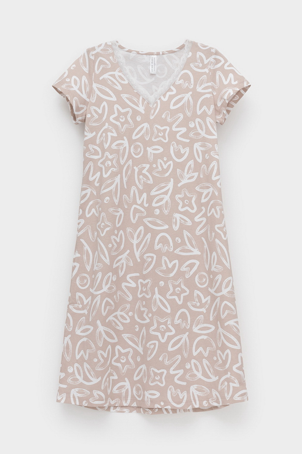 Сорочки ночные женские для мам, артикул: Е 10015/24, цвет: бежевый