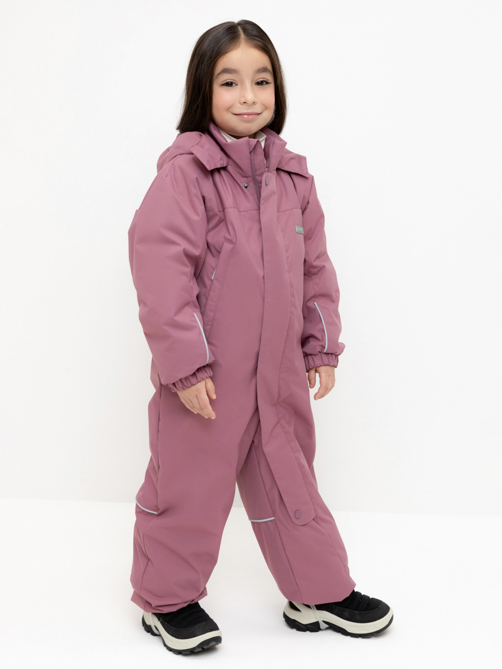 Комбинезоны утепленные для девочки, артикул: ВК 60109/5 УЗГ, цвет: бордовый