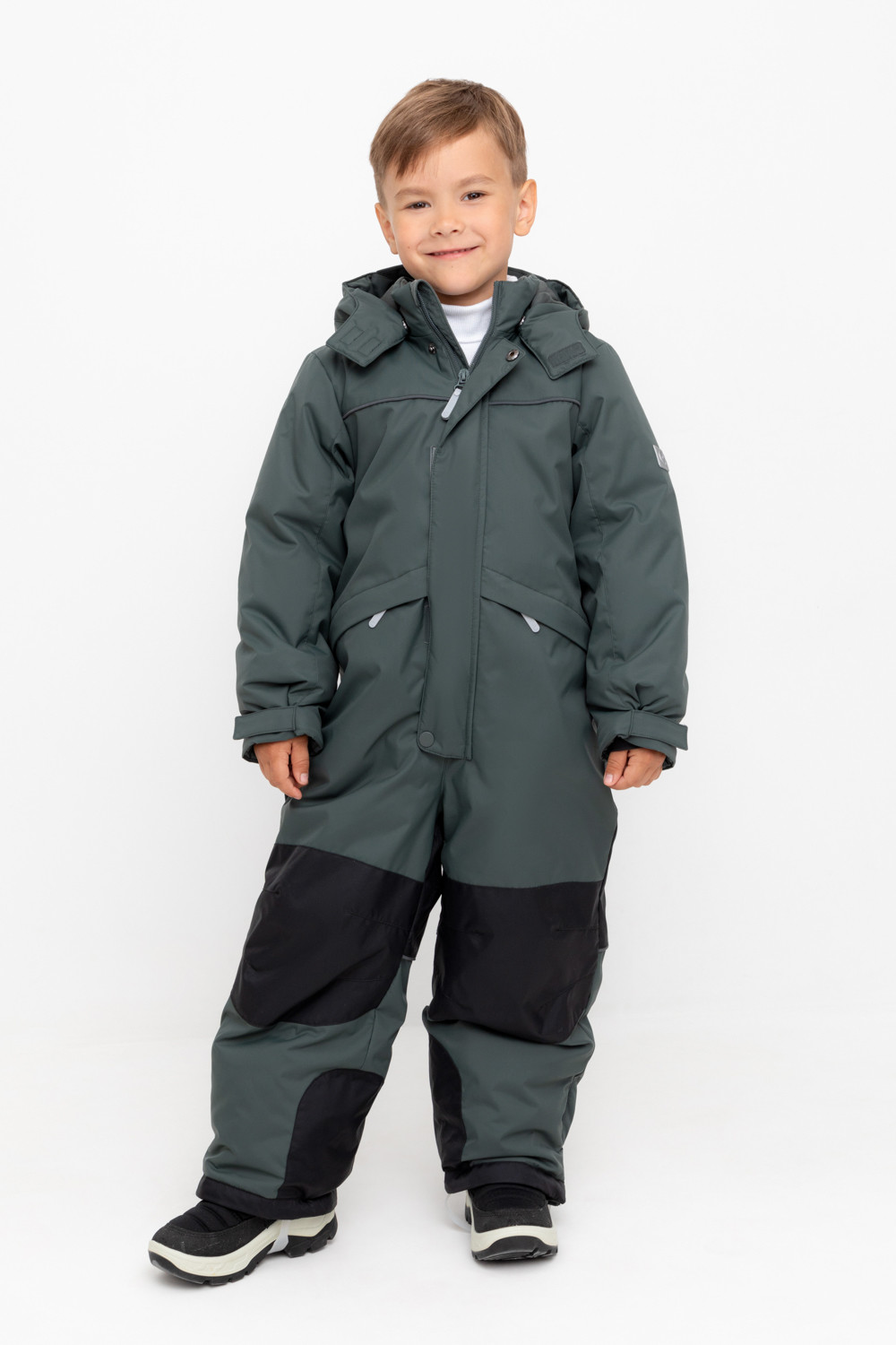 Комбинезоны утепленные для мальчика, артикул: ВК 60101/6 ГР (98-122), цвет: зеленый