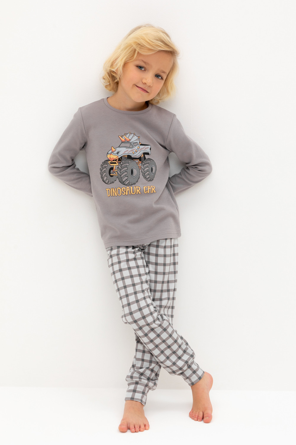 Пижама для мальчика, артикул: К 1541, цвет: серый
