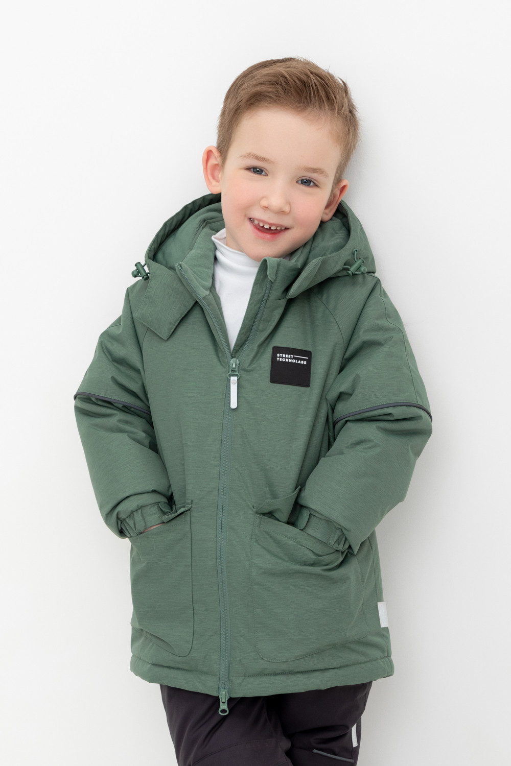 Куртки для мальчика, артикул: ВК 36094/4 ГР, цвет: зеленый
