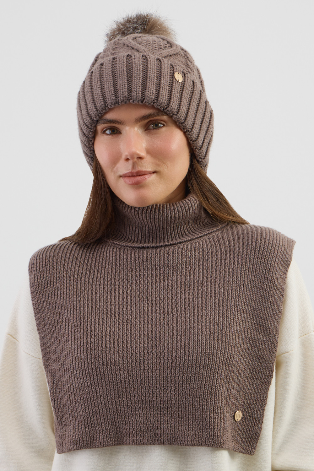 Шапки для мам, артикул: ЕВ 20017/ш, цвет: коричневый