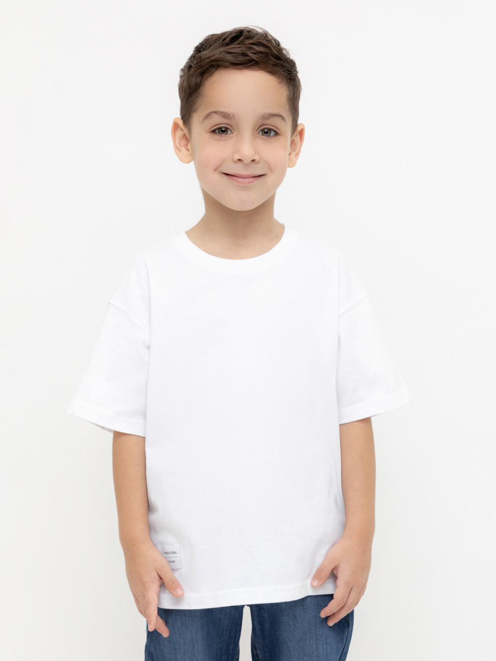 Футболка для мальчика, артикул: КР 302401, цвет: белый