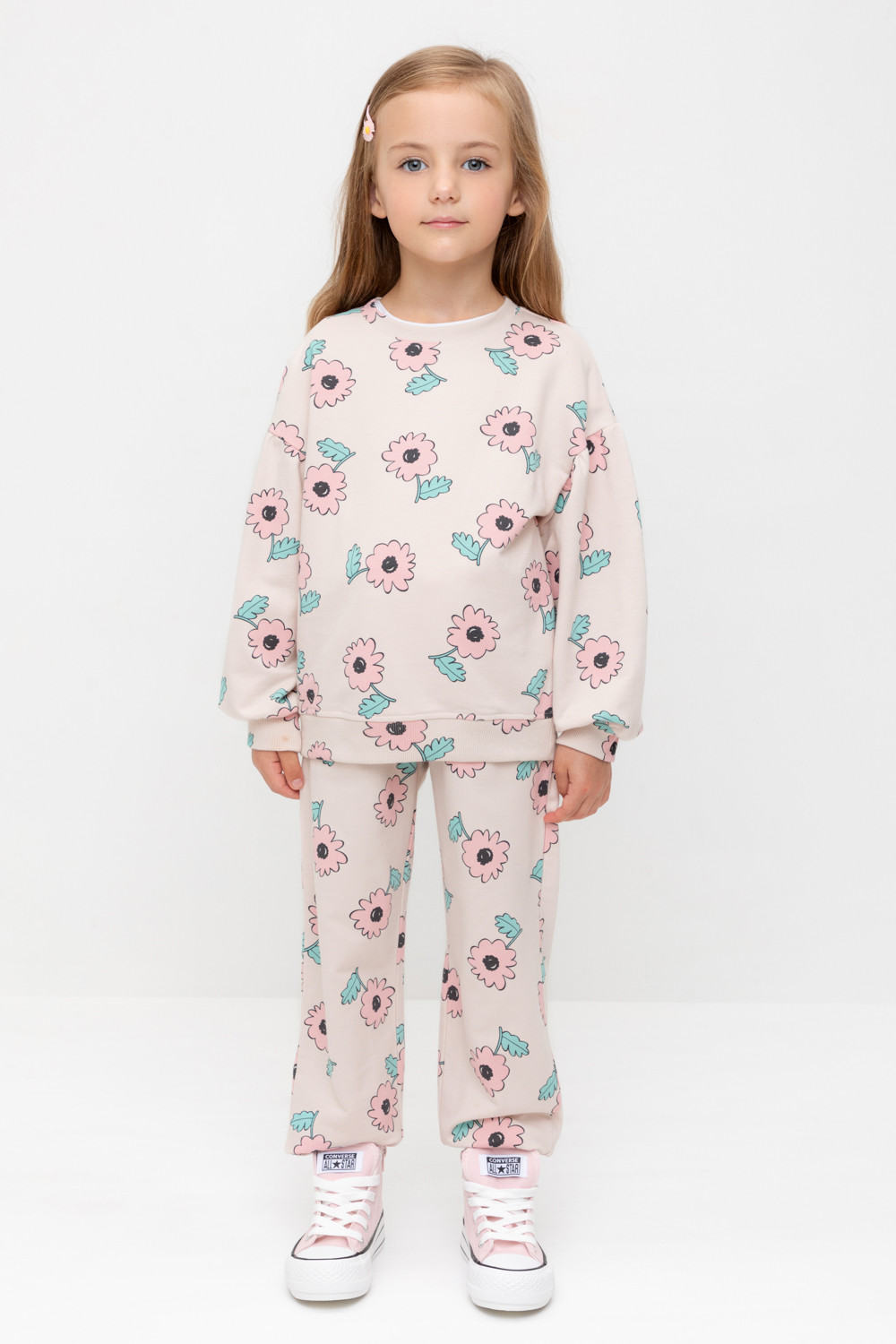 Брюки для девочки, артикул: КР 400800, цвет: бежевый