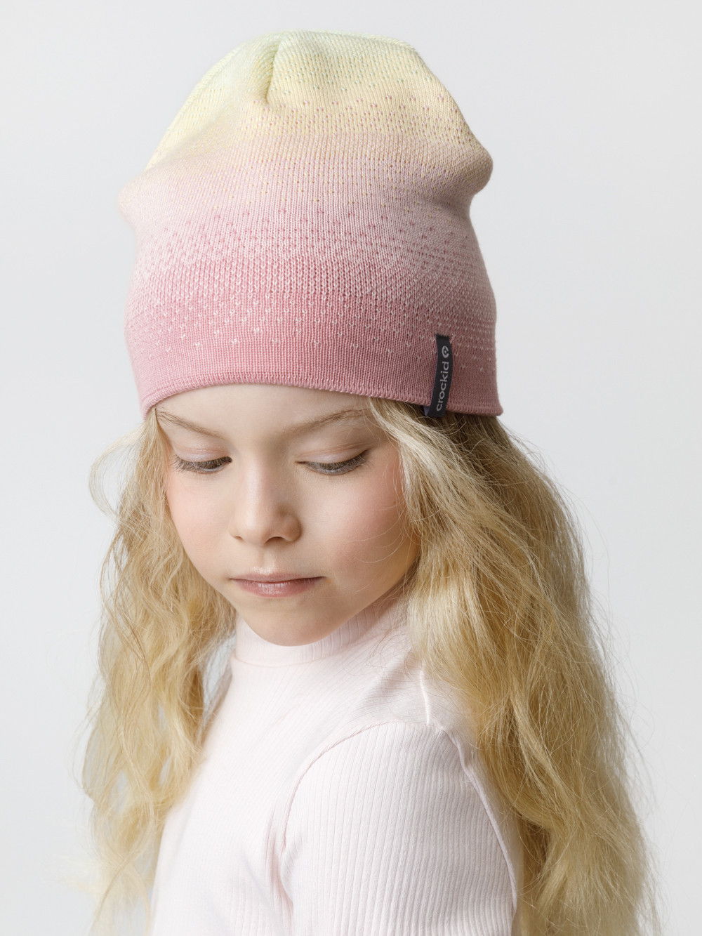 Шапка для девочки, артикул: КВ 20459, цвет: розовый