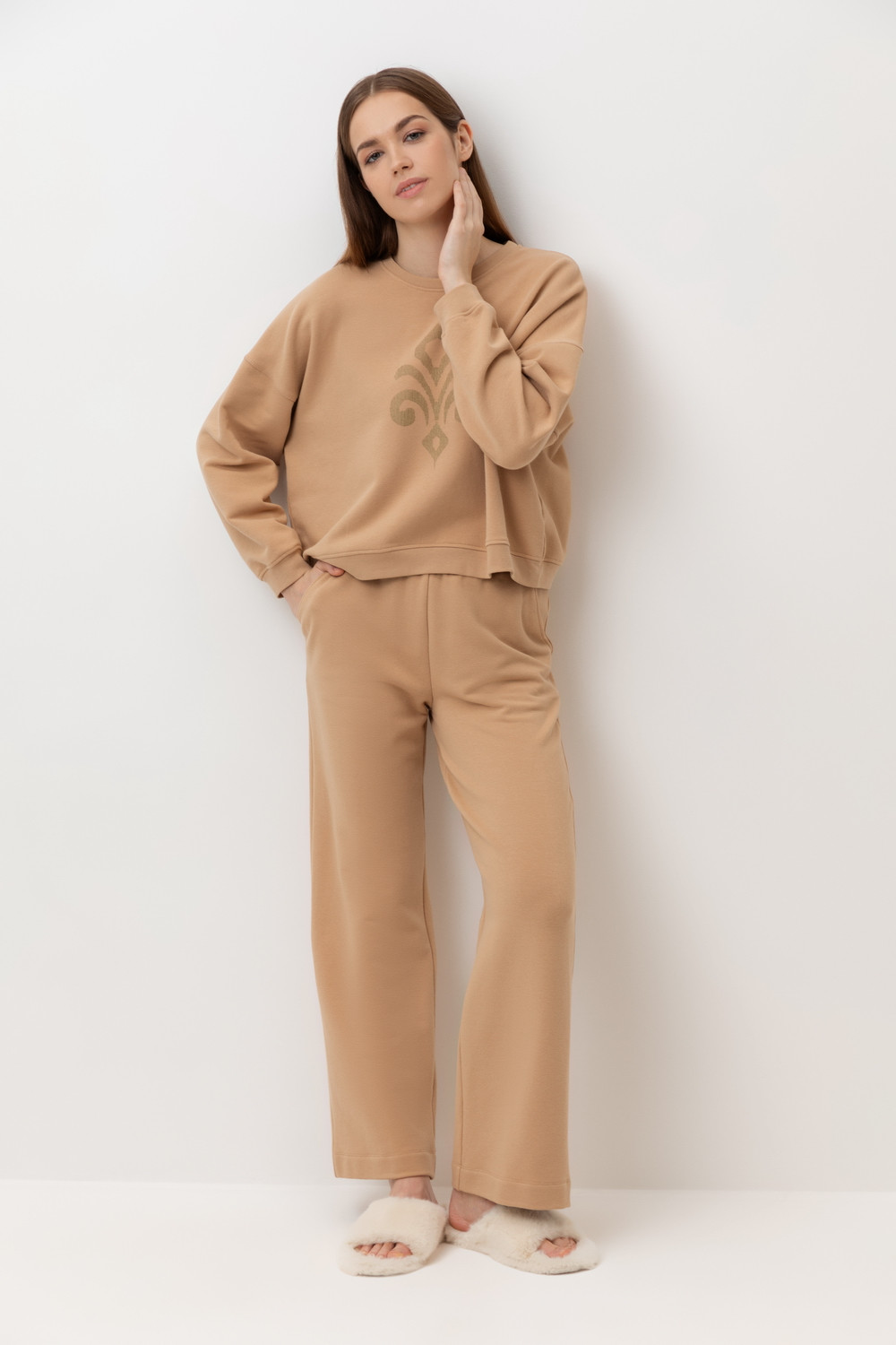 Комплекты для дома для мам, артикул: Е 20203, цвет: бежевый