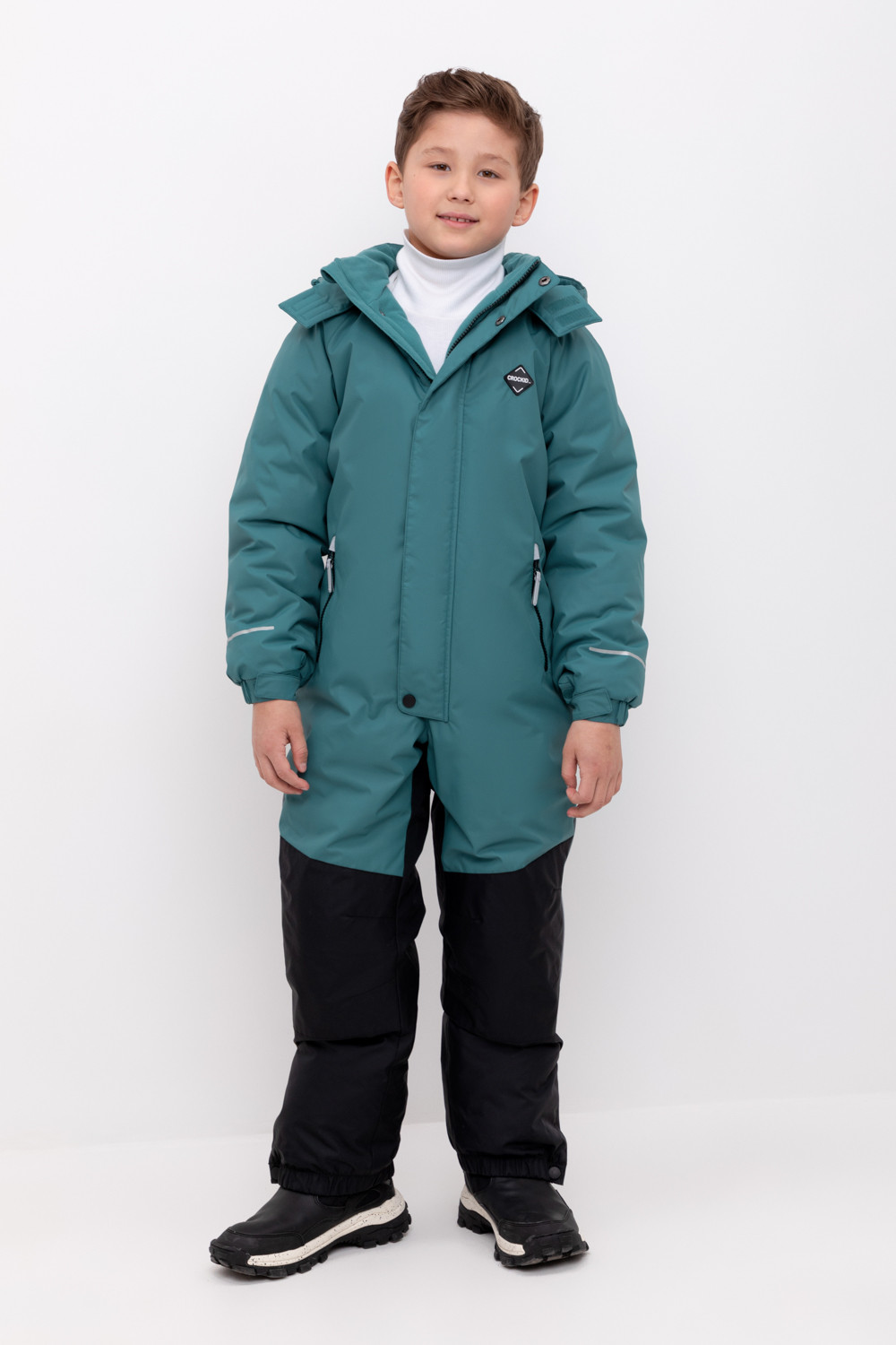 Комбинезоны утепленные для мальчика, артикул: ВК 60122/5 ГР, цвет: зеленый