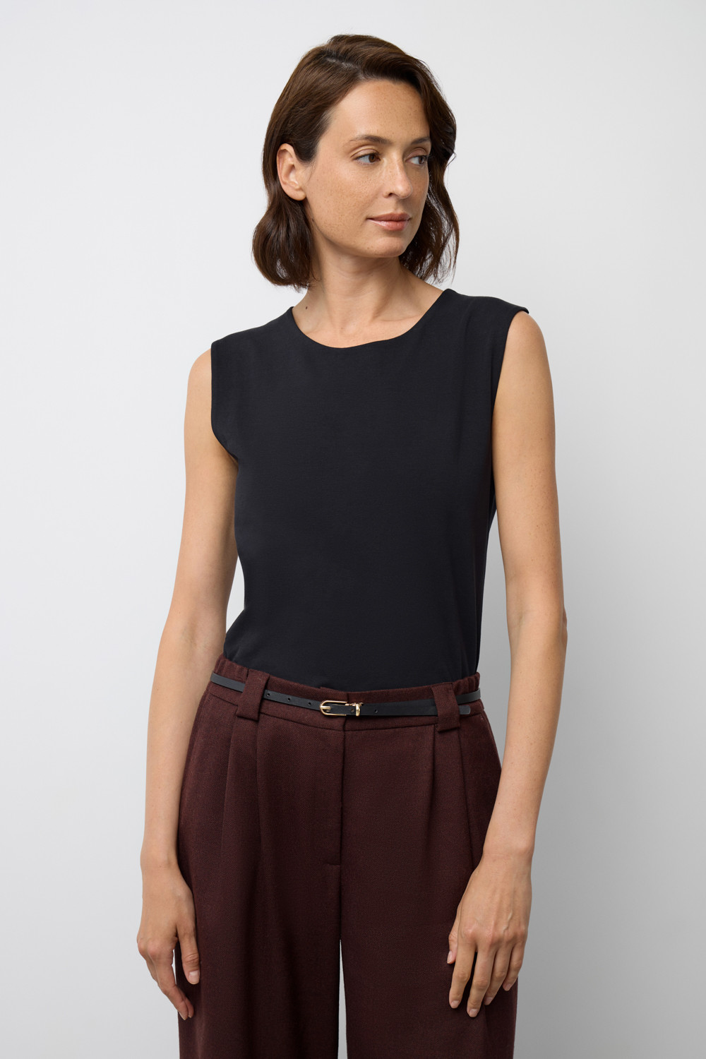 Майки женские для мам, артикул: ЕВТ 3329, цвет: черный