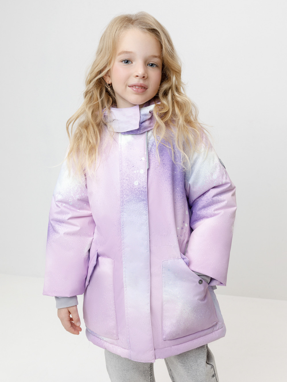 Куртка для девочки, артикул: ВК 38120/н/3 ГР, цвет: розовый