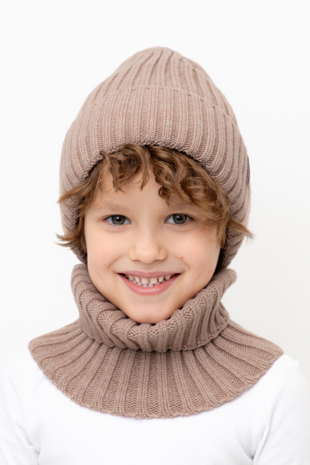 Комплекты вязаные, артикул: КВ 22015/ш, цвет: бежевый