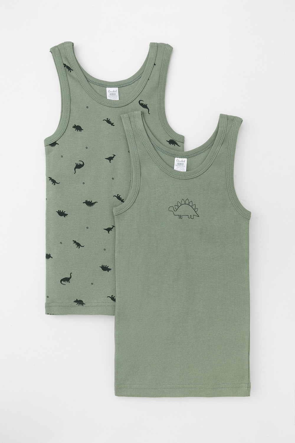 Майки для мальчика, артикул: К 1182-2уп, цвет: зеленый