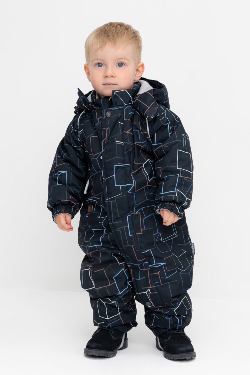 Комбинезоны утепленные для мальчика, артикул: ВК 60032/н/50 Ал, цвет: темно-синий