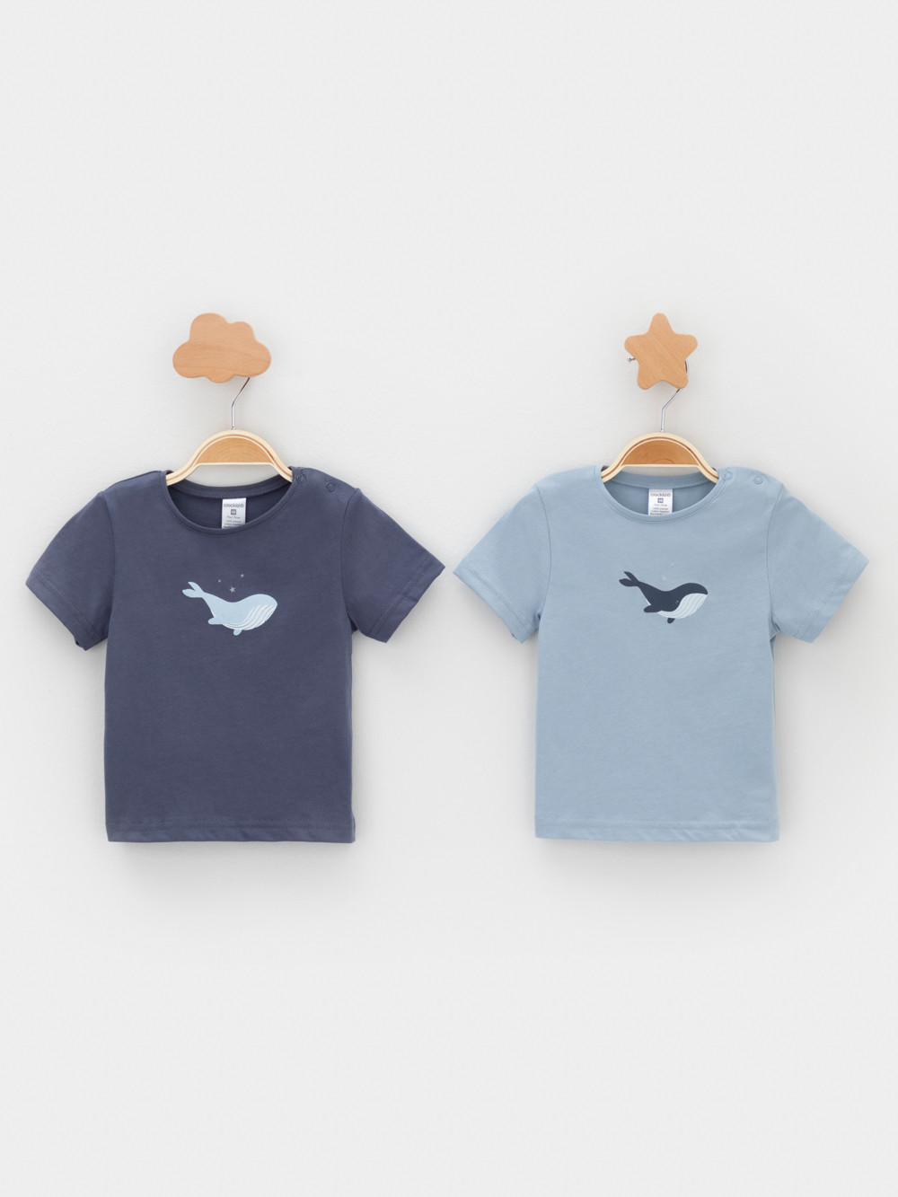 Футболка для новорожденных, артикул: К 302760-2уп, цвет: серый