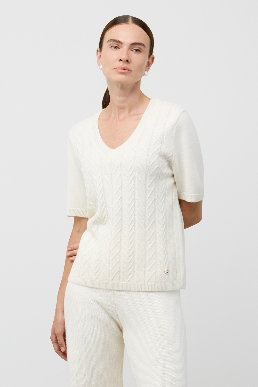 Джемперы женские для мам, артикул: ЕВ 30233/ш, цвет: бежевый