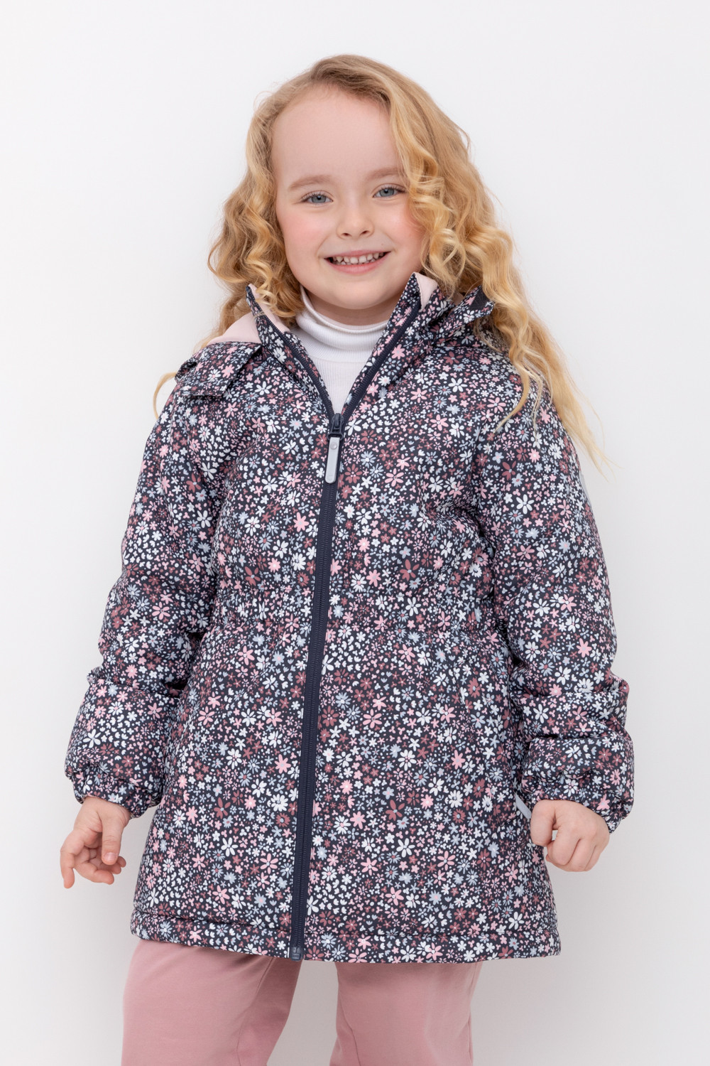 Куртка для девочки, артикул: ВК 38098/н/9 ГР, цвет: синий
