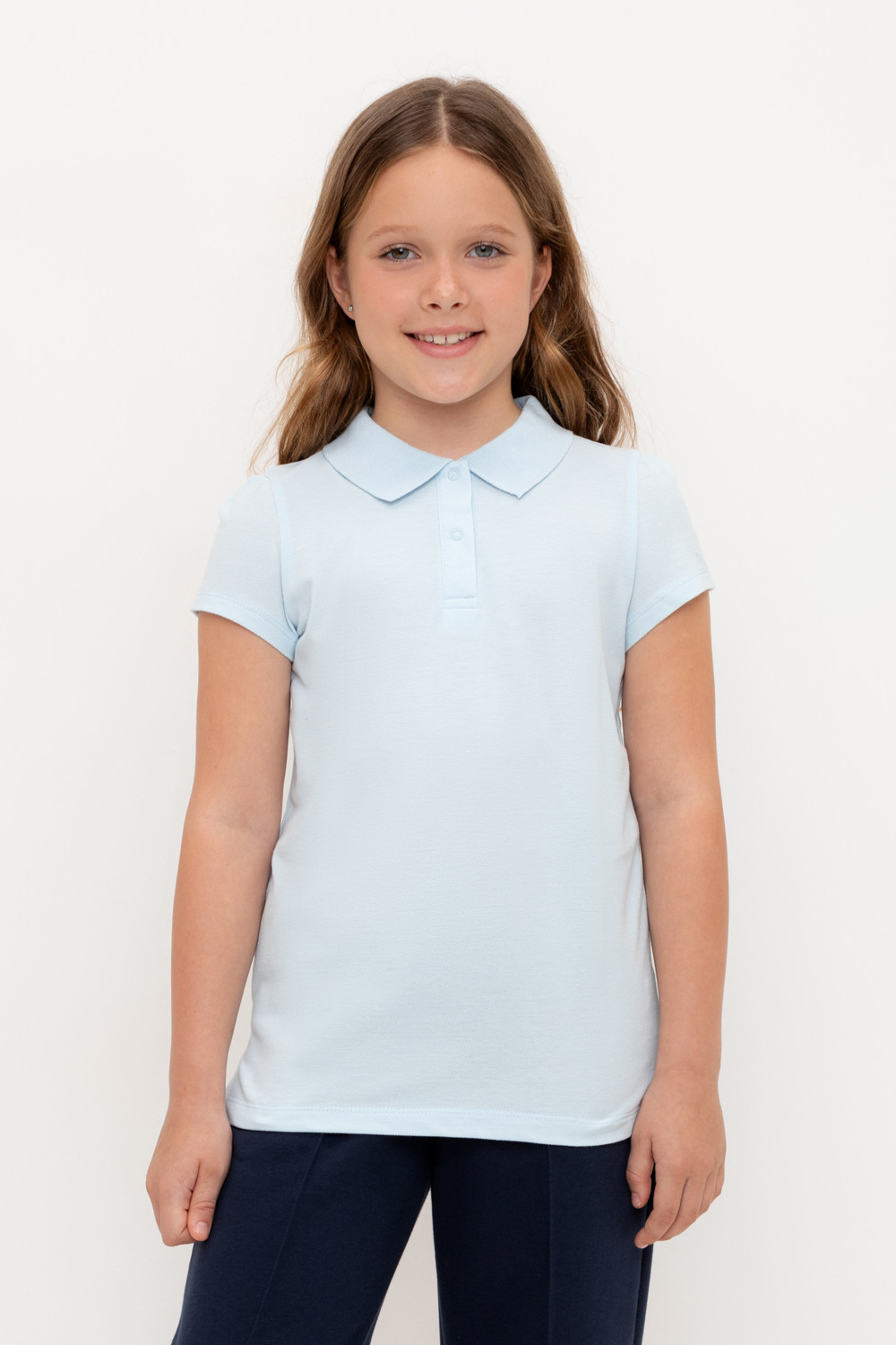 Джемпер для девочки, артикул: К 302496, цвет: светло-голубой