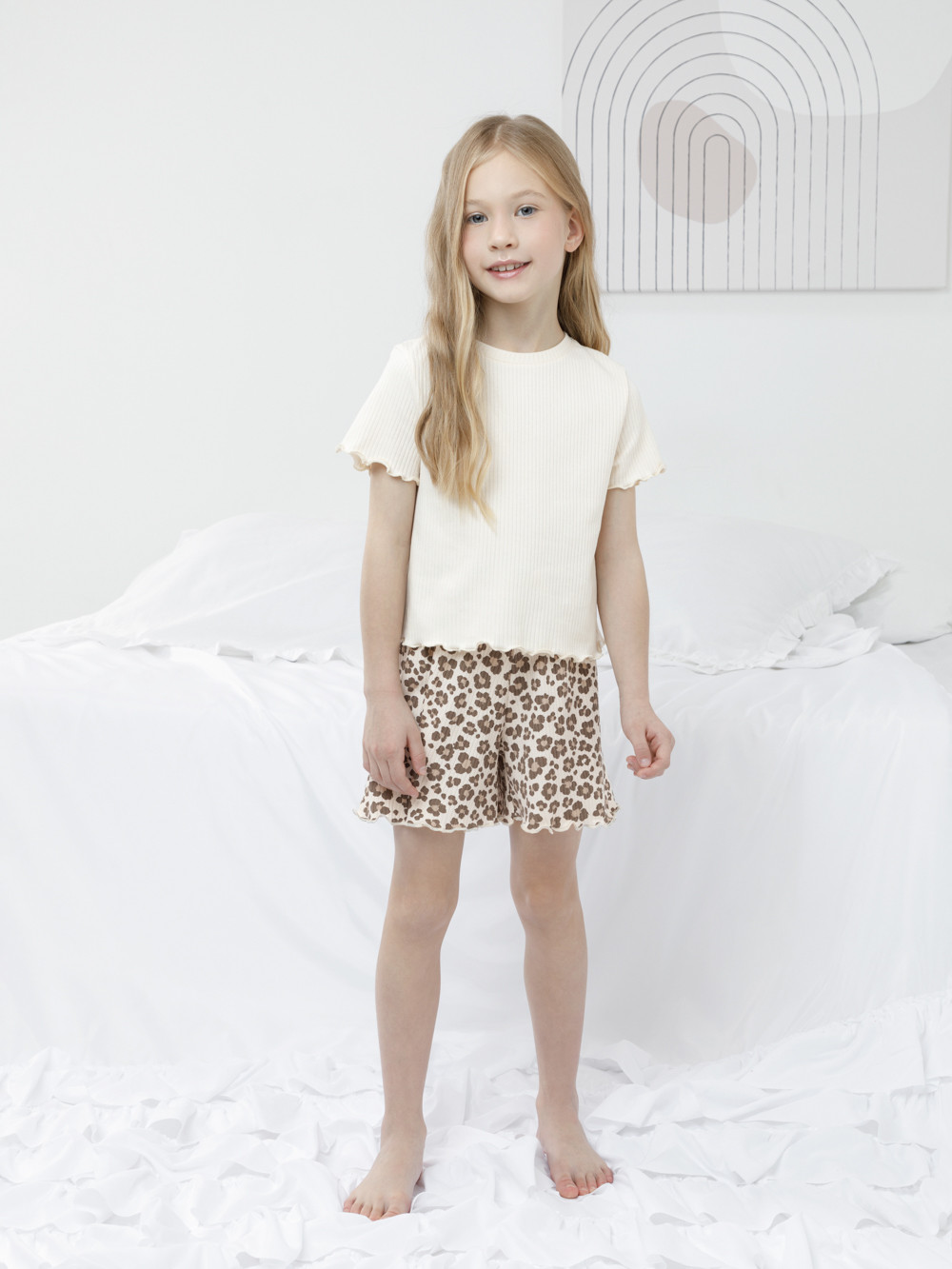 Пижама для девочки, артикул: МП 1670, цвет: светло-розовый