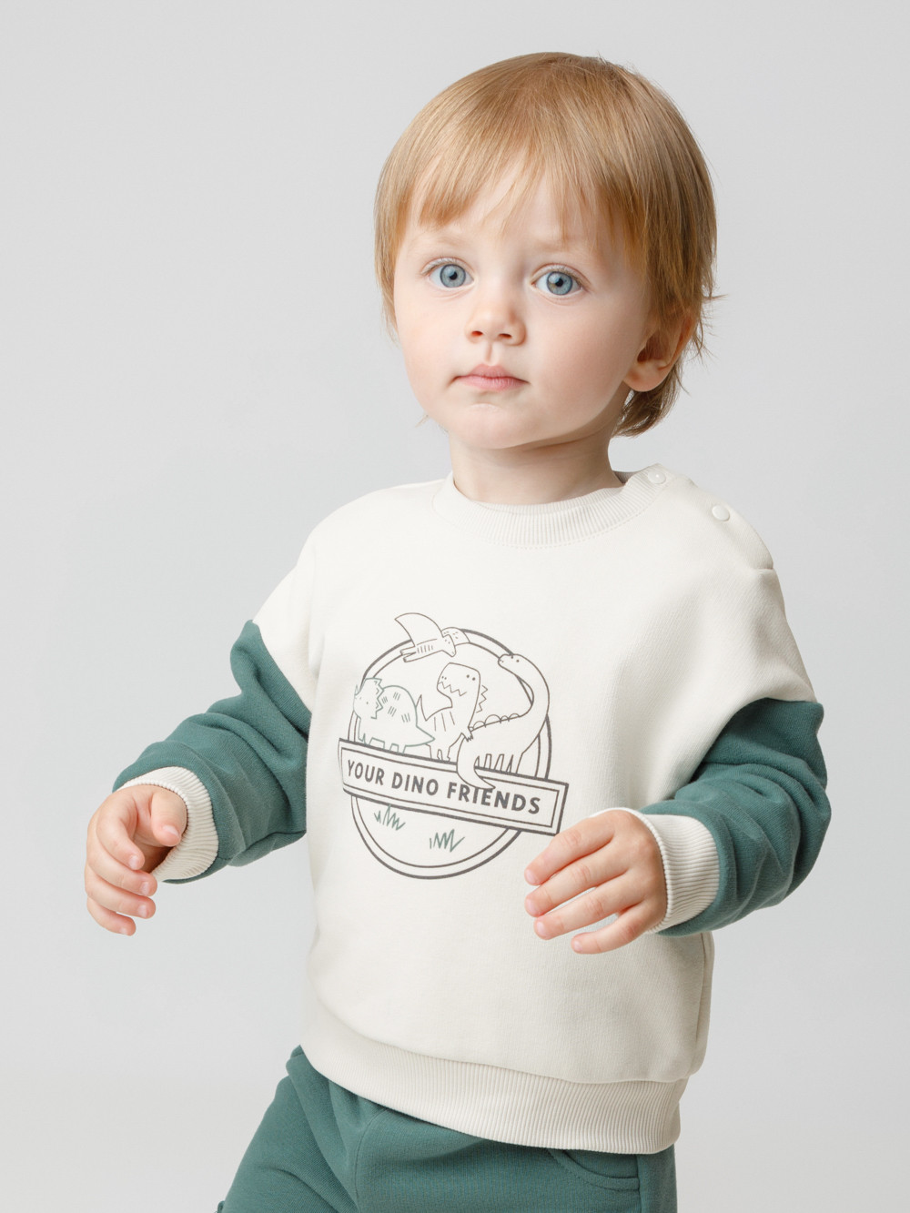 Свитшоты для мальчика, артикул: КР 302851, цвет: бежевый