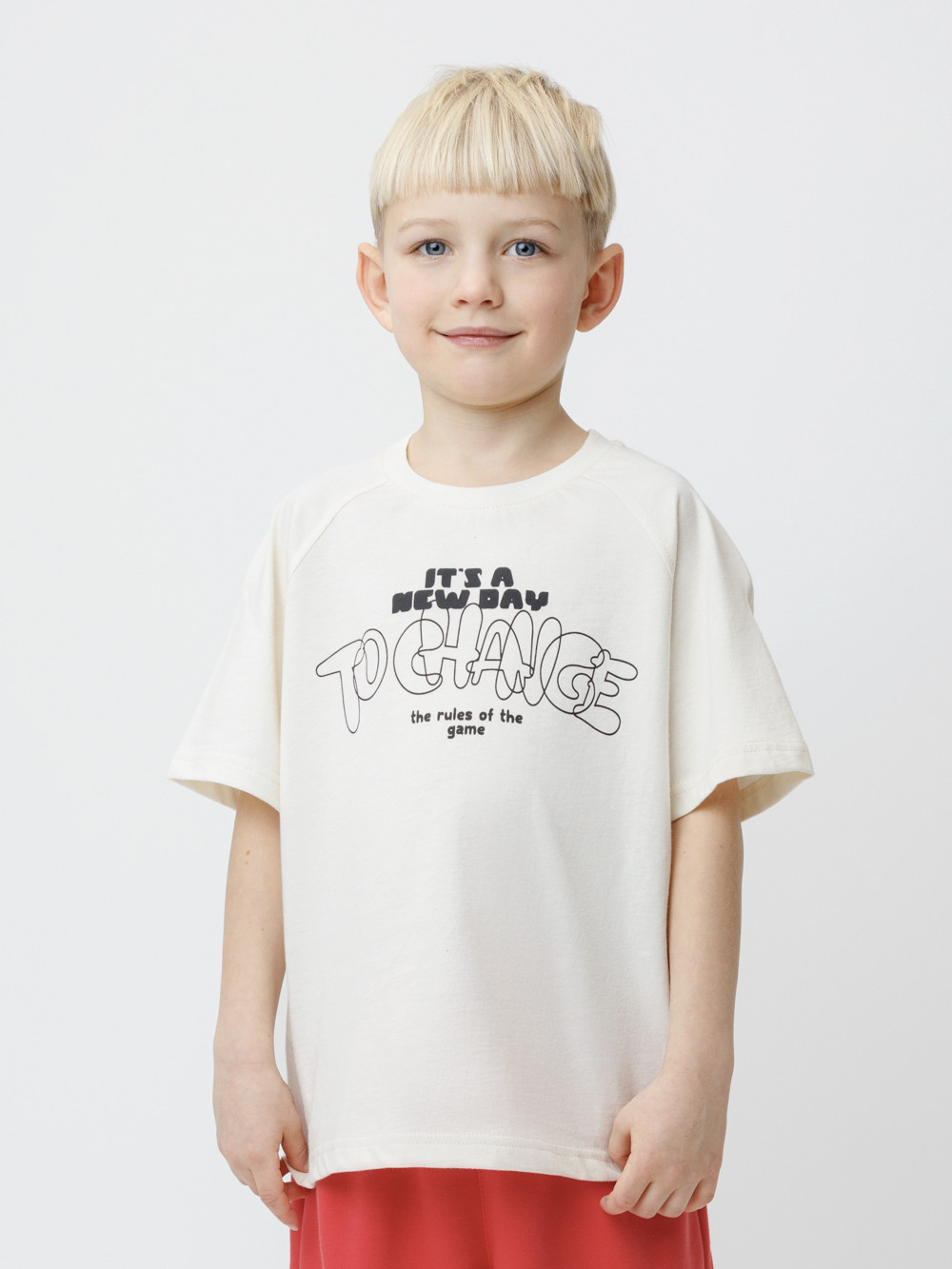 Футболка для мальчика, артикул: КР 303026, цвет: сахар