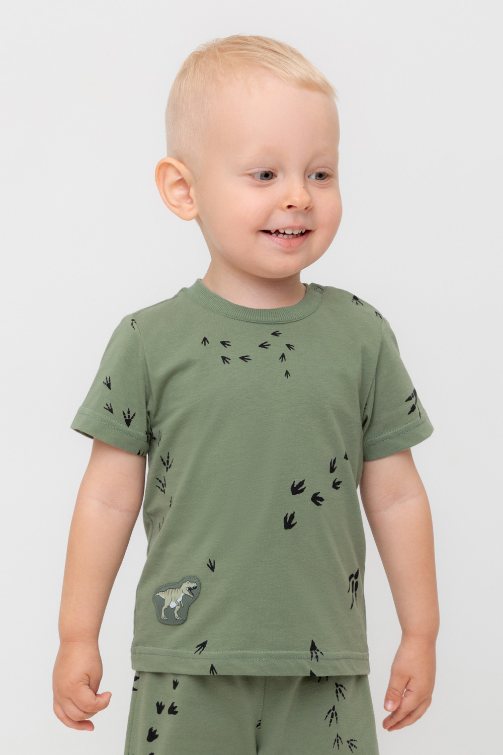 Футболка для мальчика, артикул: КР 302699, цвет: хаки