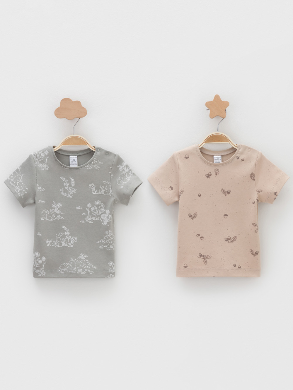 Футболка для новорожденных, артикул: К 301156-2уп, цвет: хаки