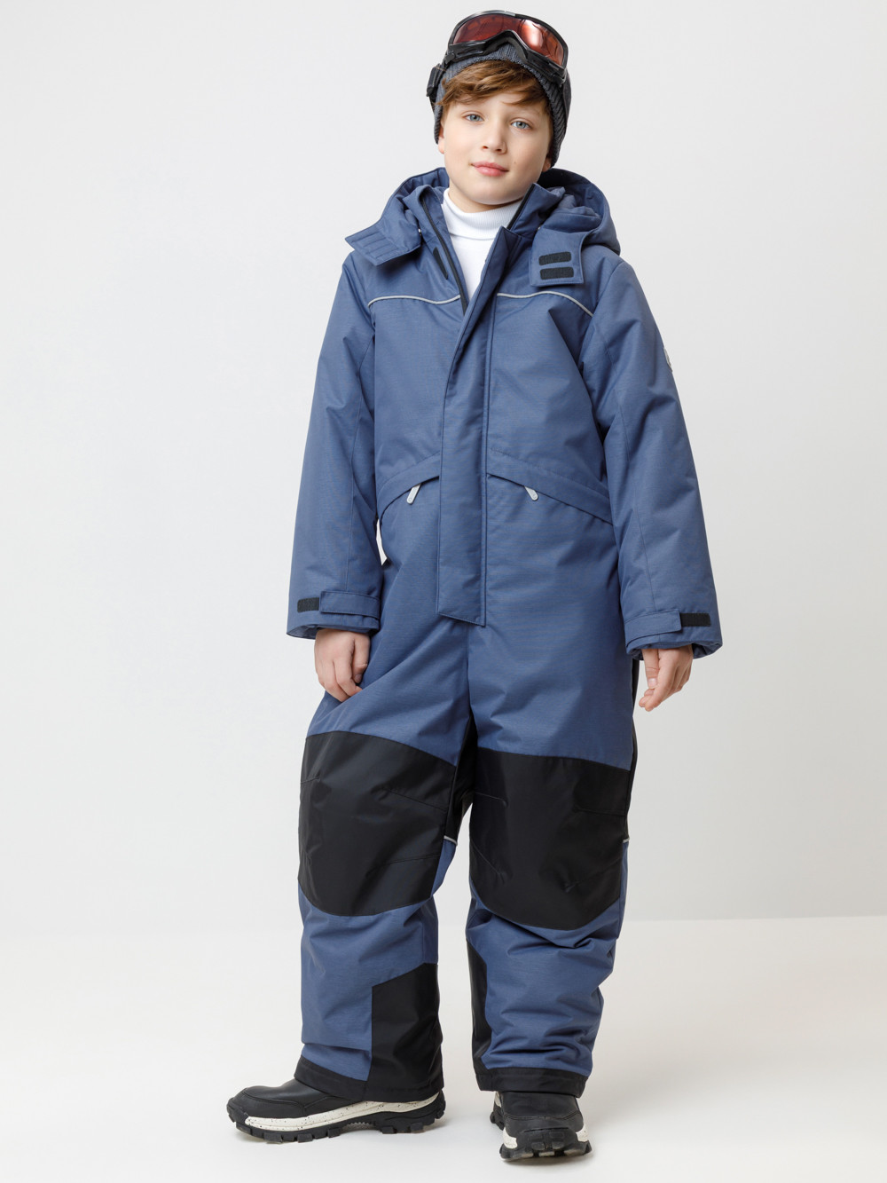 Комбинезоны утепленные для мальчика, артикул: ВК 60129/4 ГР (128-158), цвет: синий