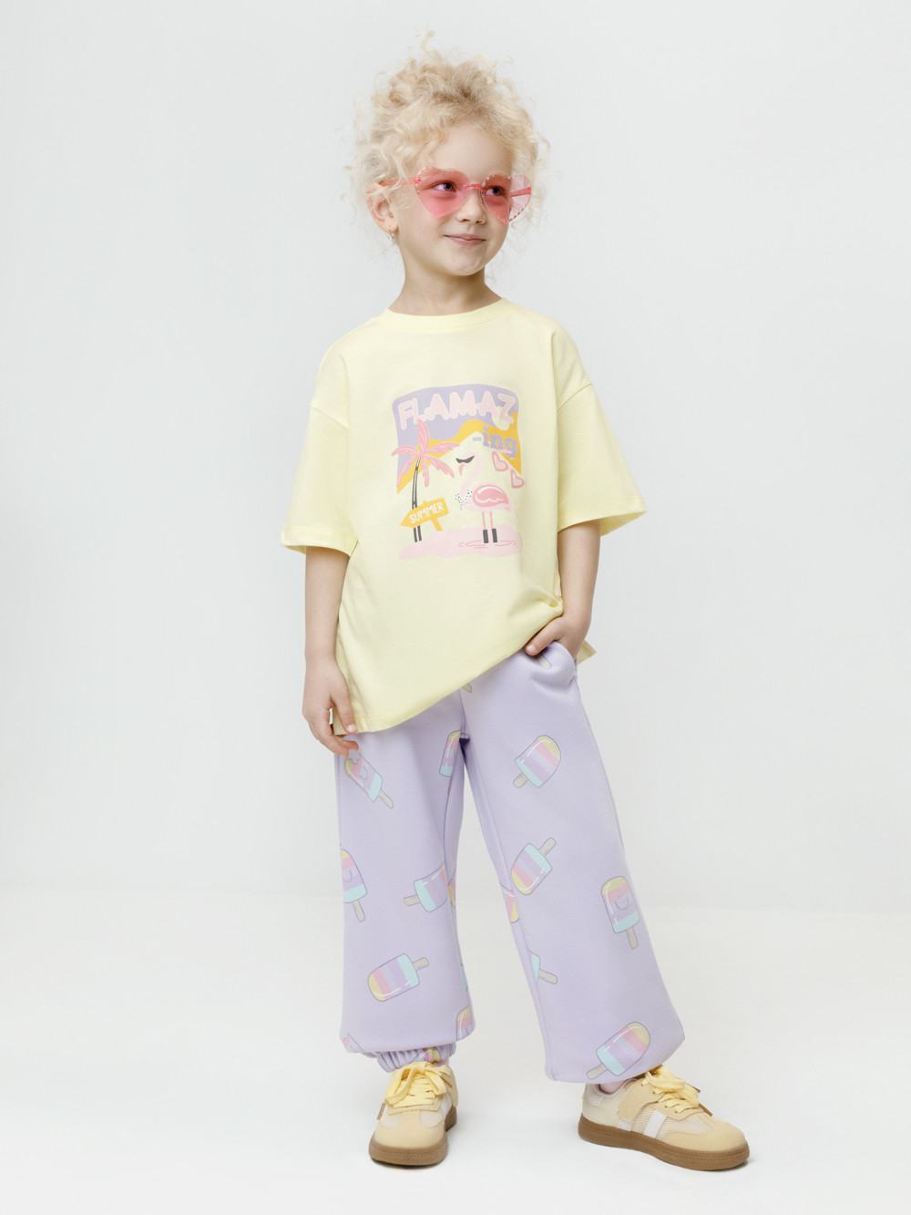 Футболка для девочки, артикул: КР 302938, цвет: желтый