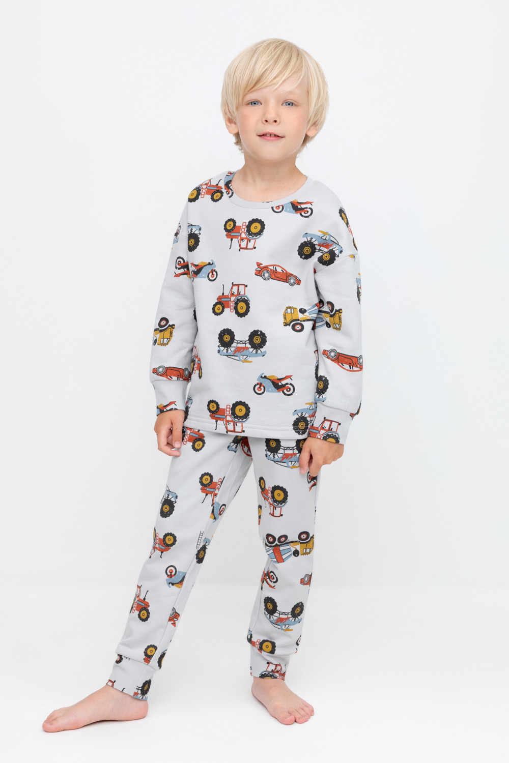 Пижама для мальчика, артикул: К 1587, цвет: светло-серый5