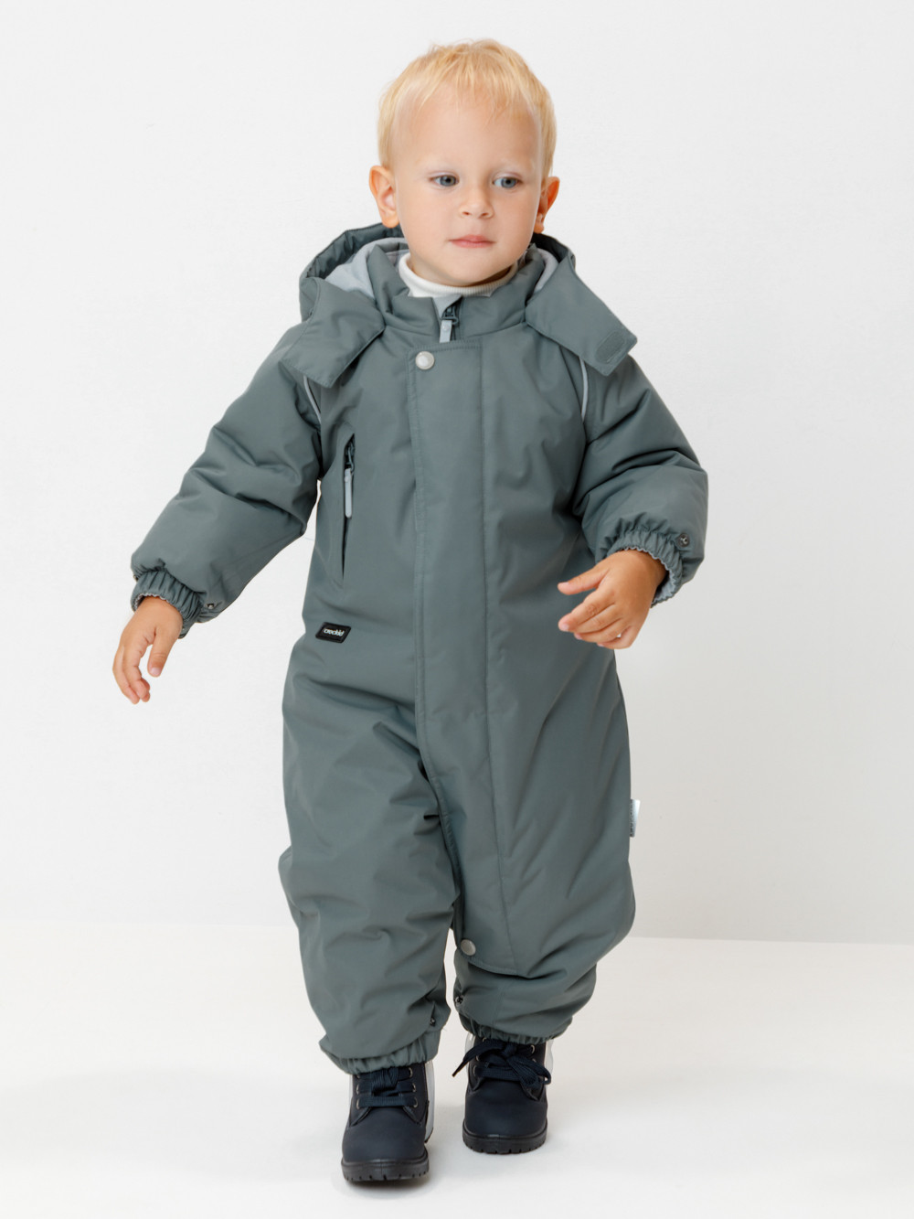 Комбинезоны утепленные для мальчика, артикул: ВК 60032/9 УЗГ, цвет: зеленый