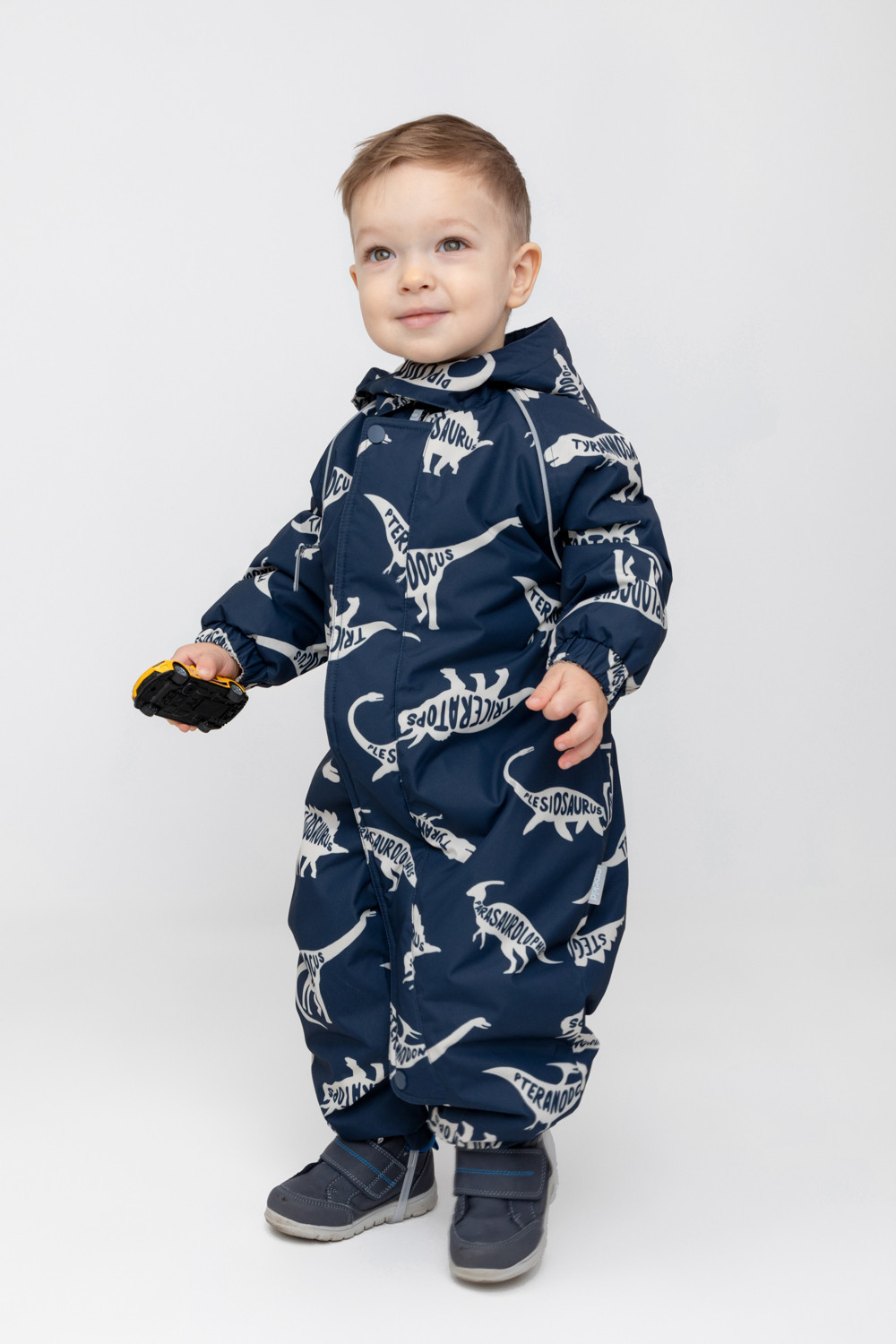 Комбинезоны утепленные для мальчика, артикул: ВК 60085/н/42 ГР, цвет: темно-синий