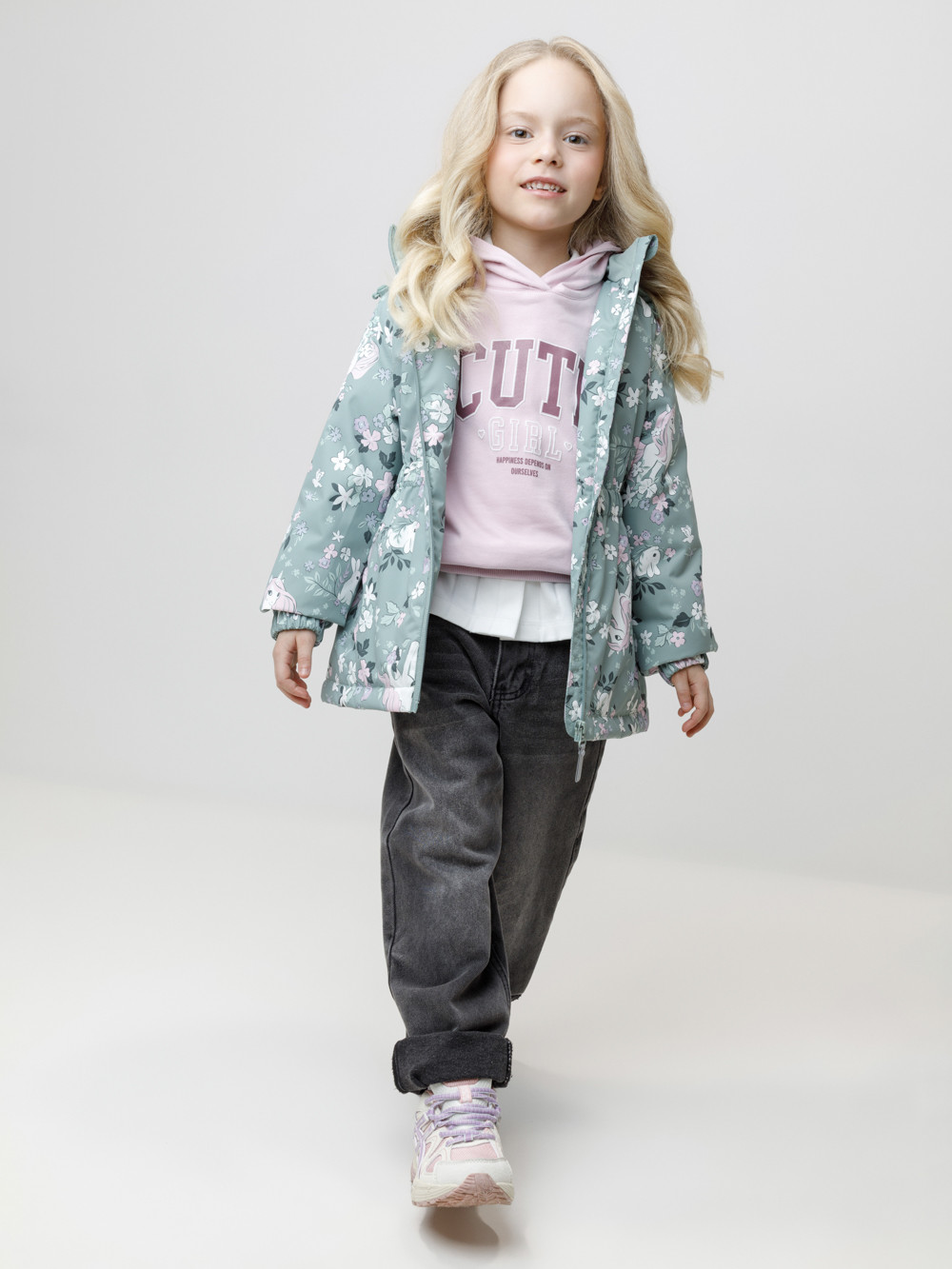 Куртка для девочки, артикул: ВК 32142/н/14 УЗГ, цвет: минт