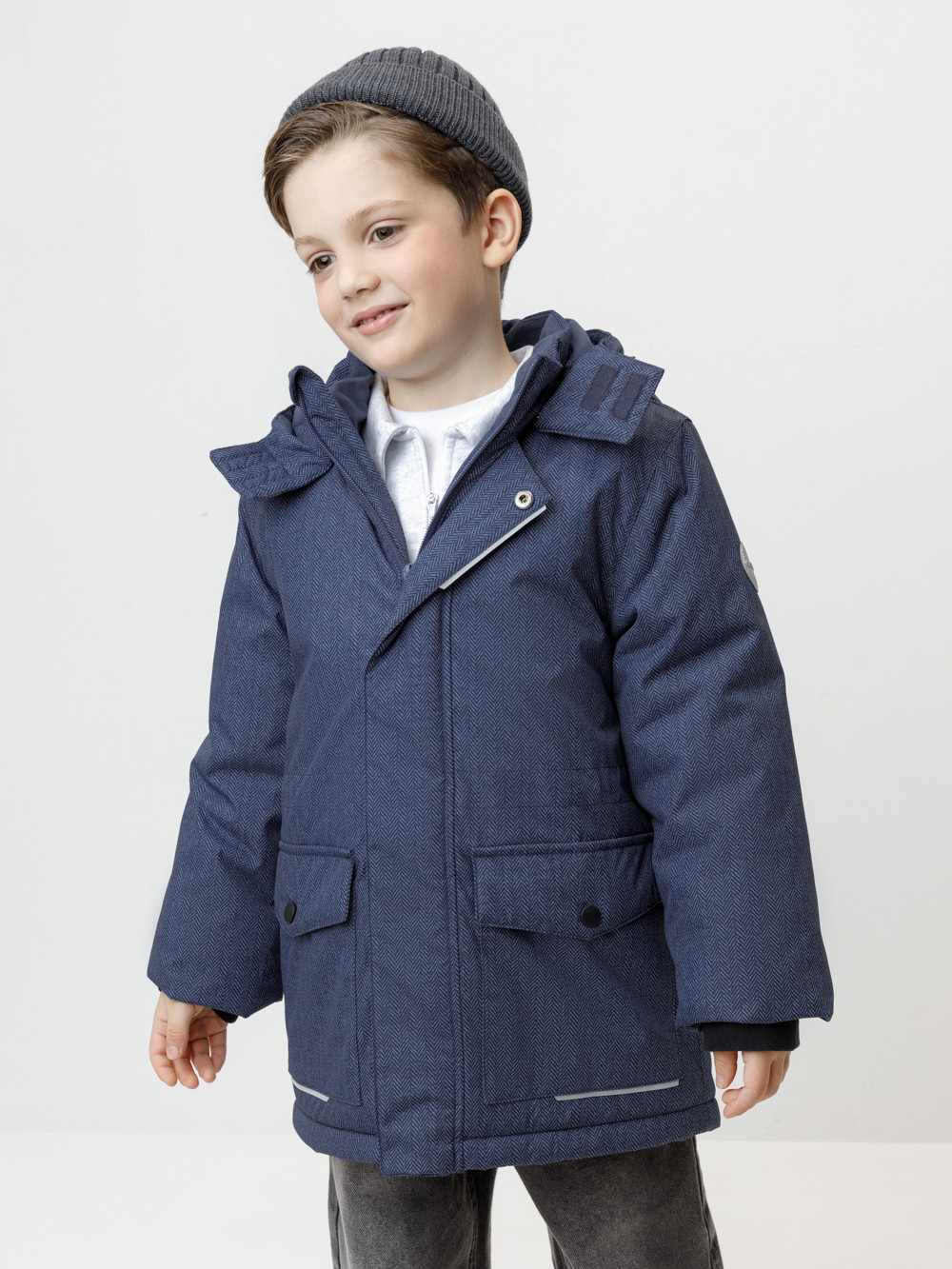 Куртки для мальчика, артикул: ВК 36107/н/1 ГР, цвет: синий