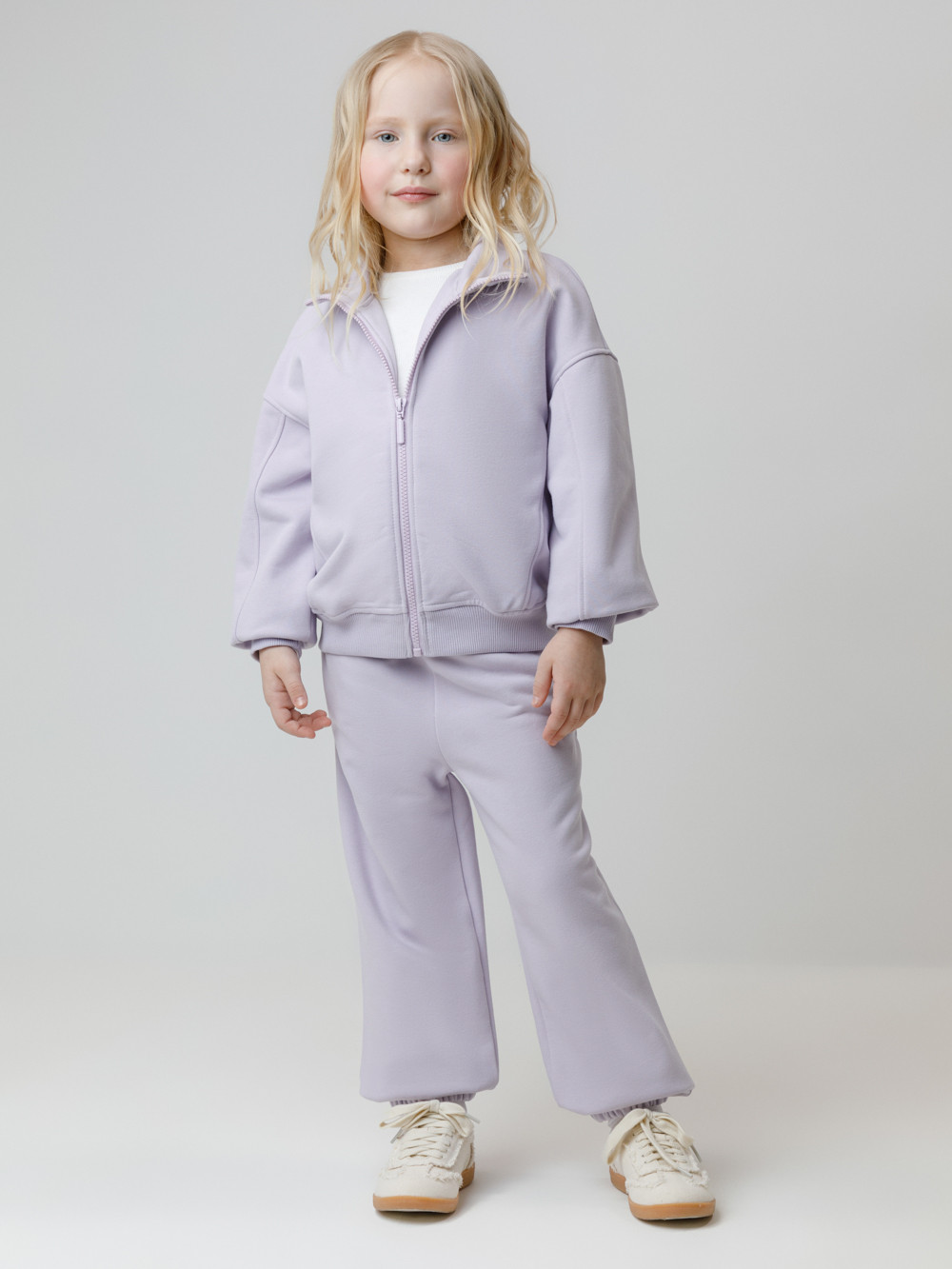 Брюки для девочки, артикул: КР 400872, цвет: фиолетовый