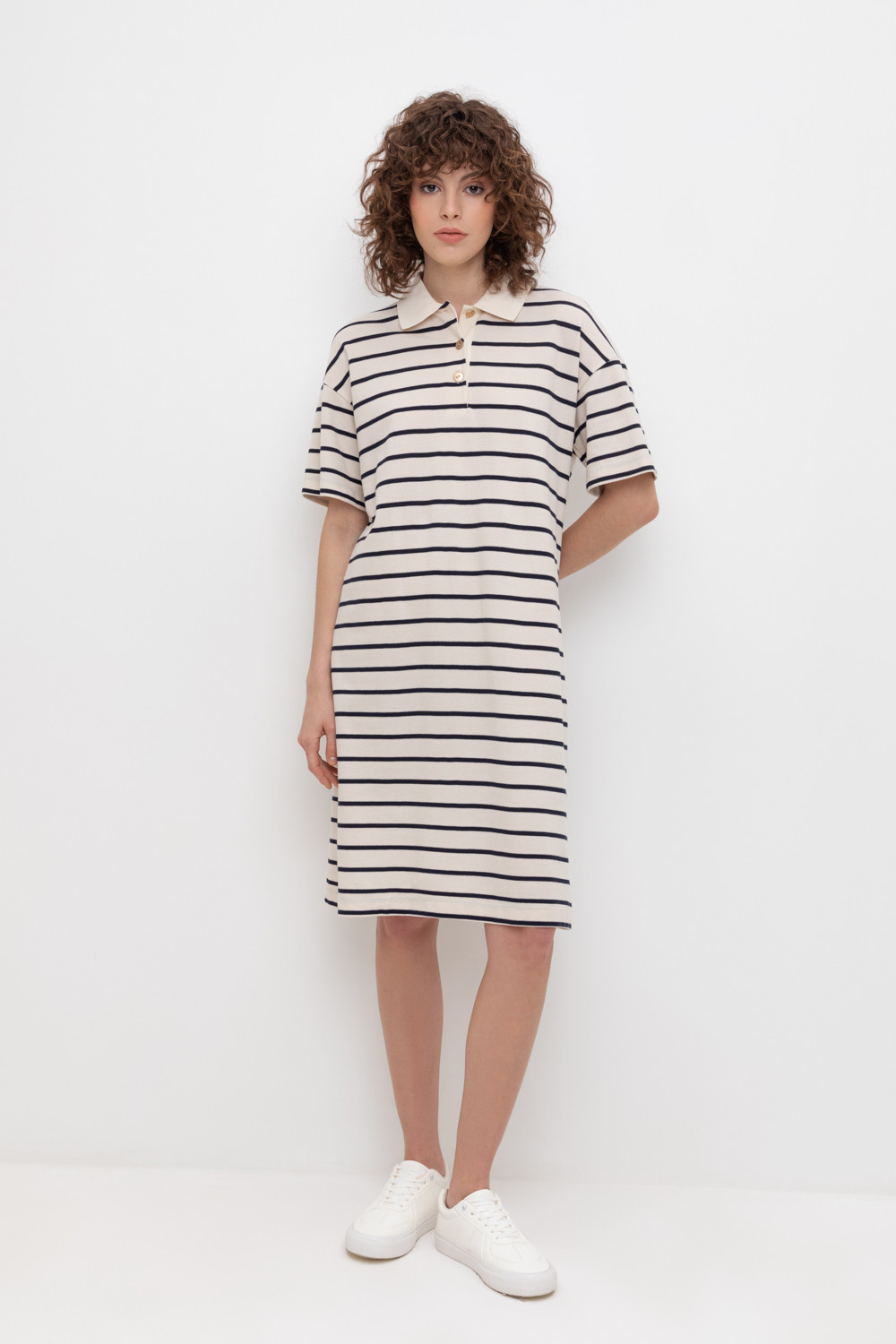 Платья женские для мам, артикул: ЕВТ 5039, цвет: светло-бежевый