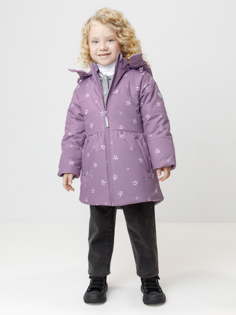 Куртка для девочки, артикул: ВК 38119/н/2 ГР, цвет: бордовый