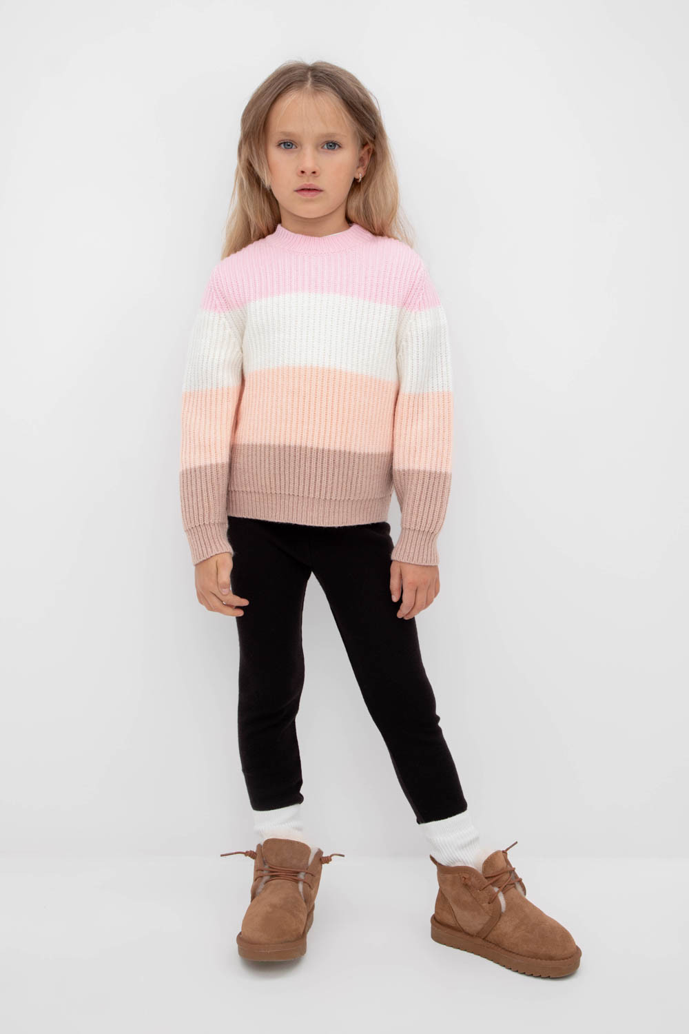 Брюки для девочки, артикул: К 422/ш, цвет: черный