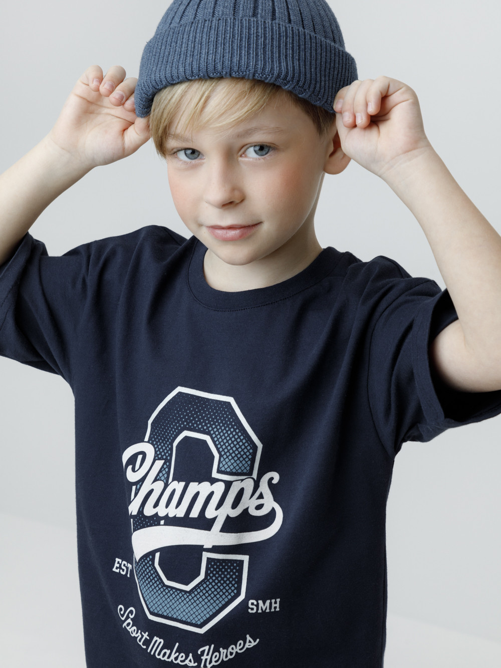 Футболка для мальчика, артикул: КР 302981, цвет: темно-синий