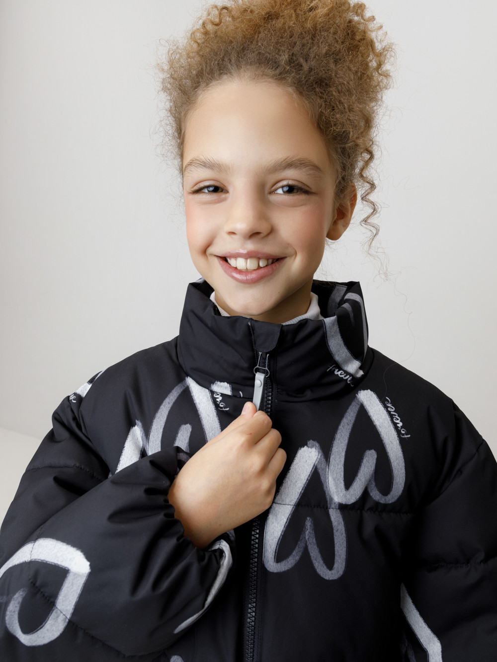 Куртка для девочки, артикул: ВК 32194/н/1 ГР, цвет: черный3