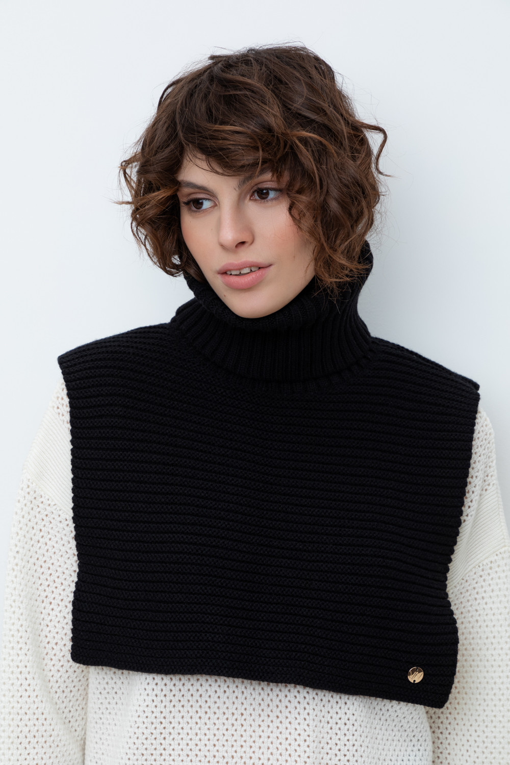 Манишки женские для мам, артикул: ЕВ 28001/24ш, цвет: черный