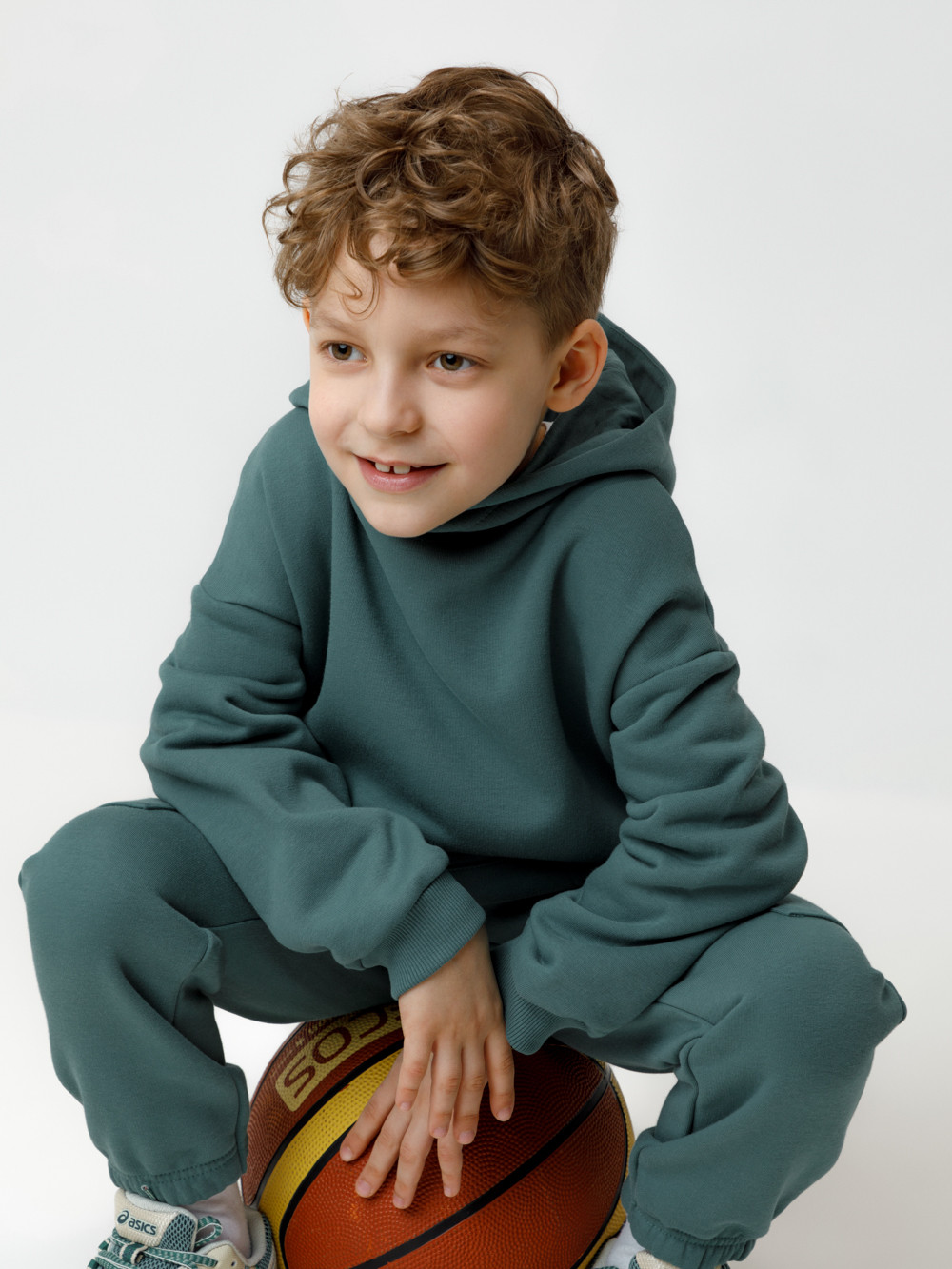 Худи для мальчика, артикул: КР 302803, цвет: зеленый