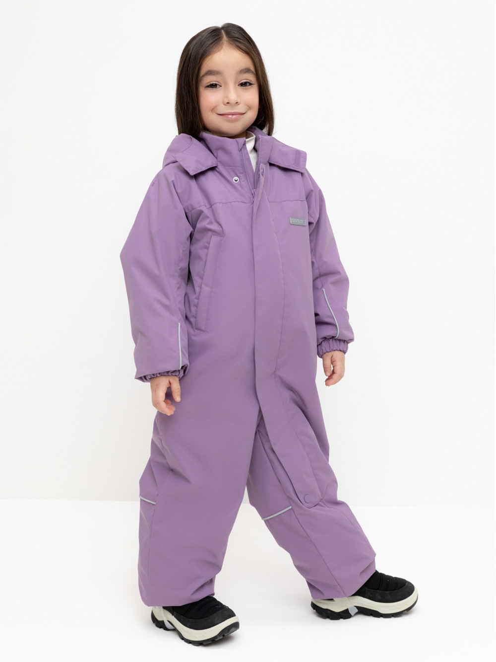 Комбинезоны утепленные для девочки, артикул: ВК 60109/6 УЗГ, цвет: бордовый