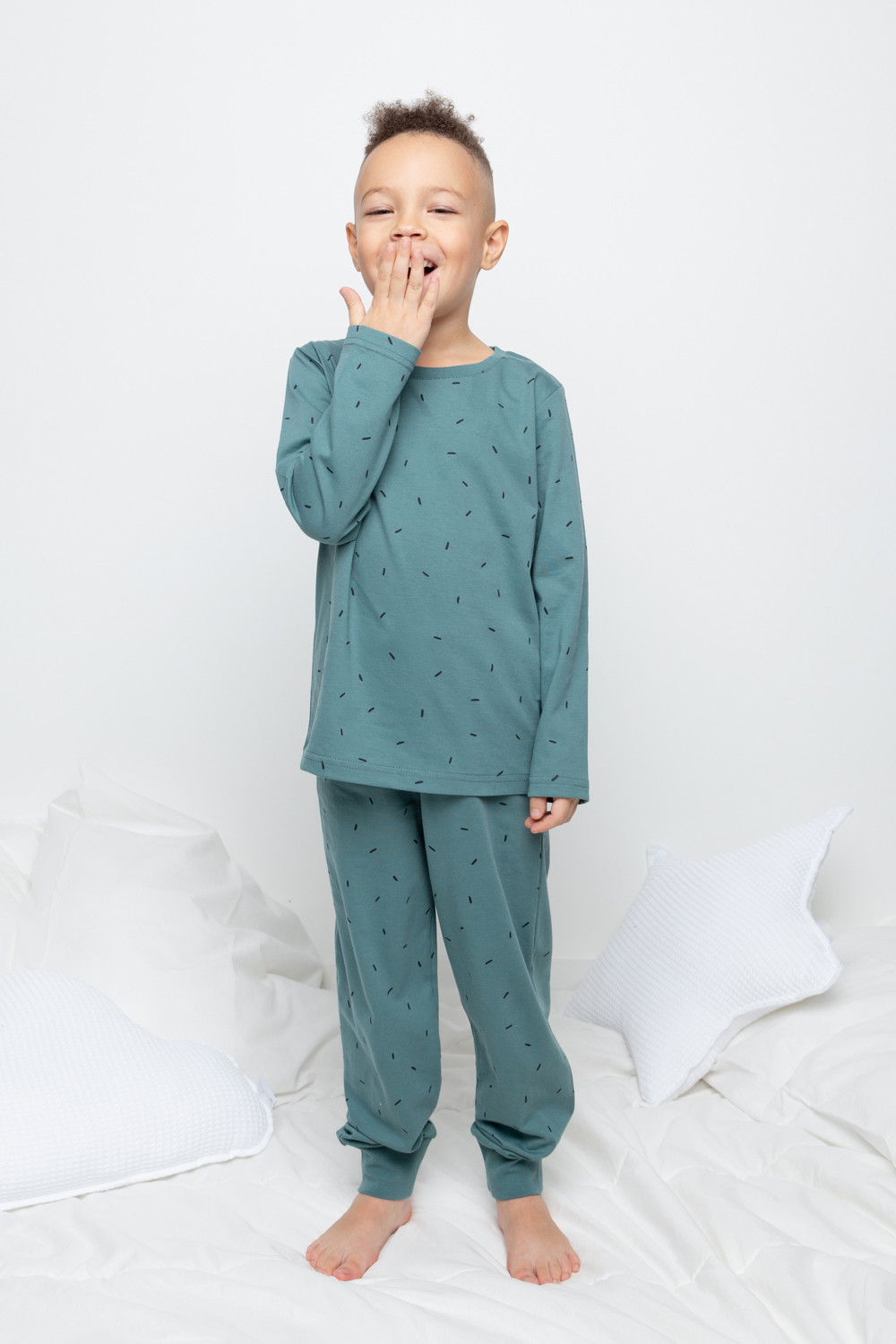 Пижама для мальчика, артикул: К 1561/24, цвет: зеленый