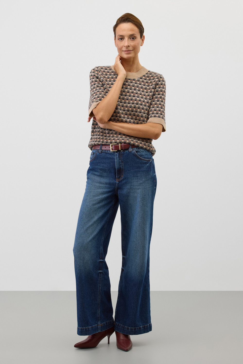 Джемперы женские для мам, артикул: ЕВ 30243/ш, цвет: бежевый