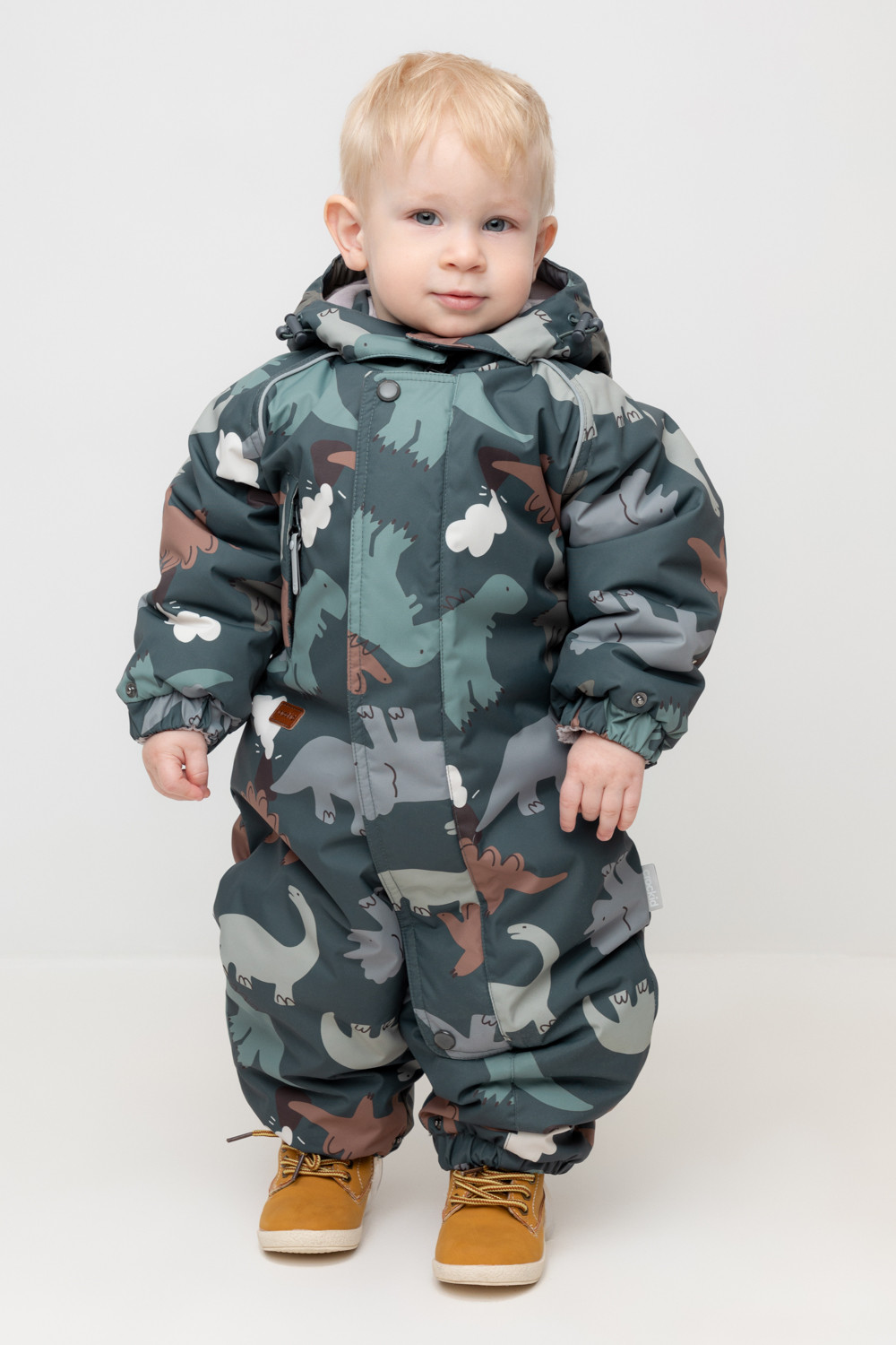 Комбинезоны утепленные для мальчика, артикул: ВК 60113/н/8 УЗГ, цвет: зеленый