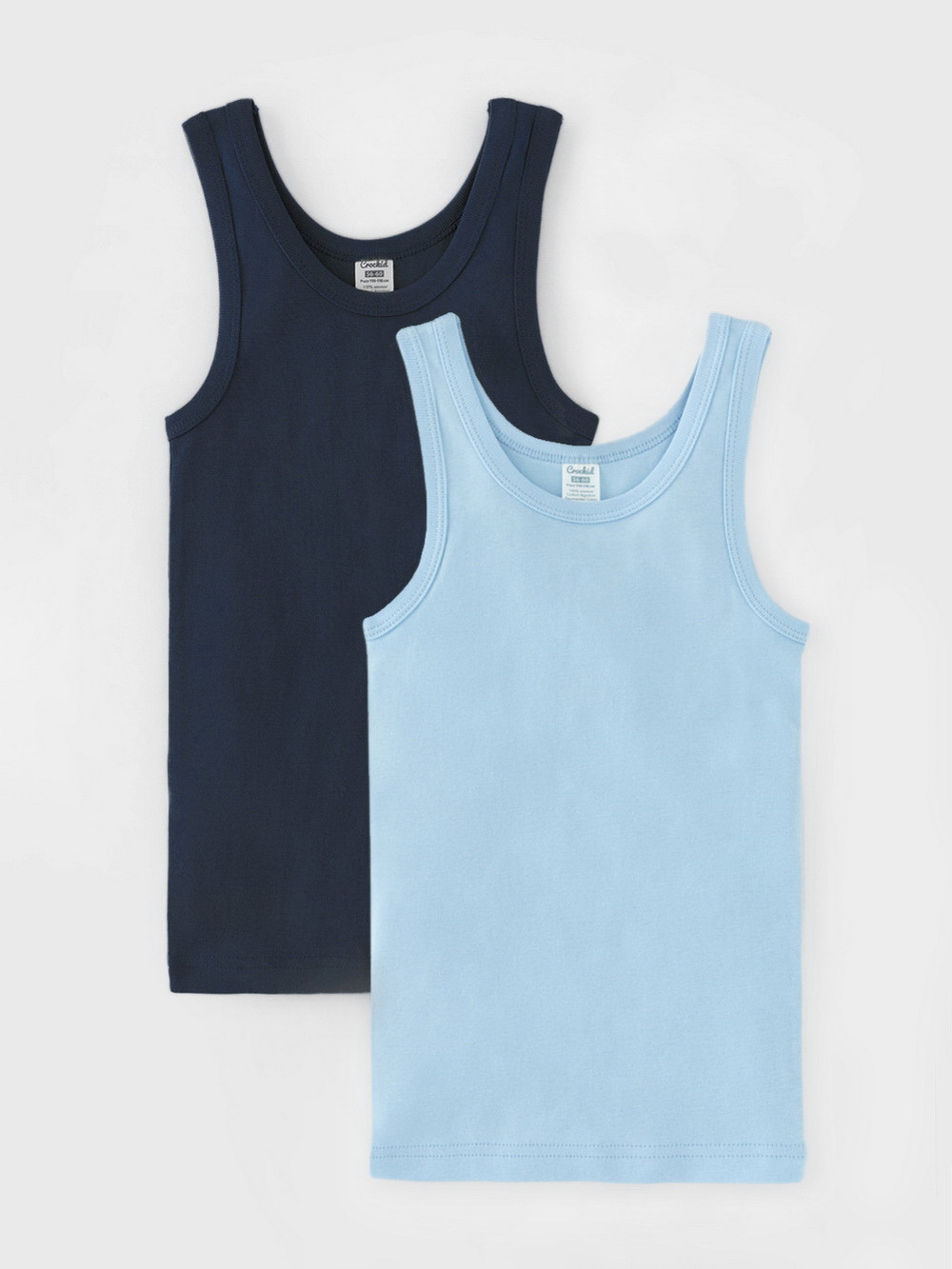 Майки для мальчика, артикул: К 1182-2уп, цвет: голубой