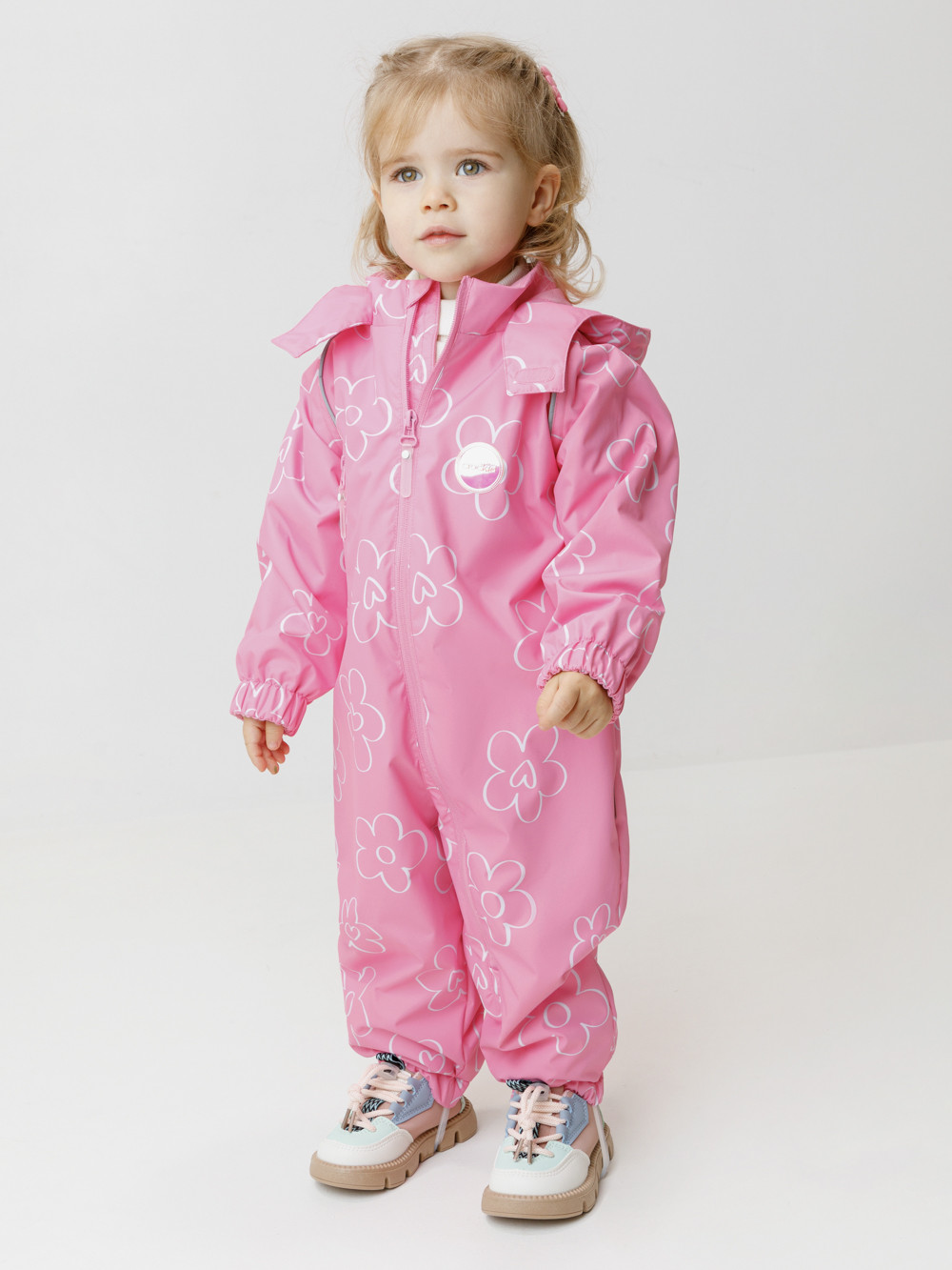 Комбинезоны утепленные для девочки, артикул: ВК 60088/н/20 Ал, цвет: розовый