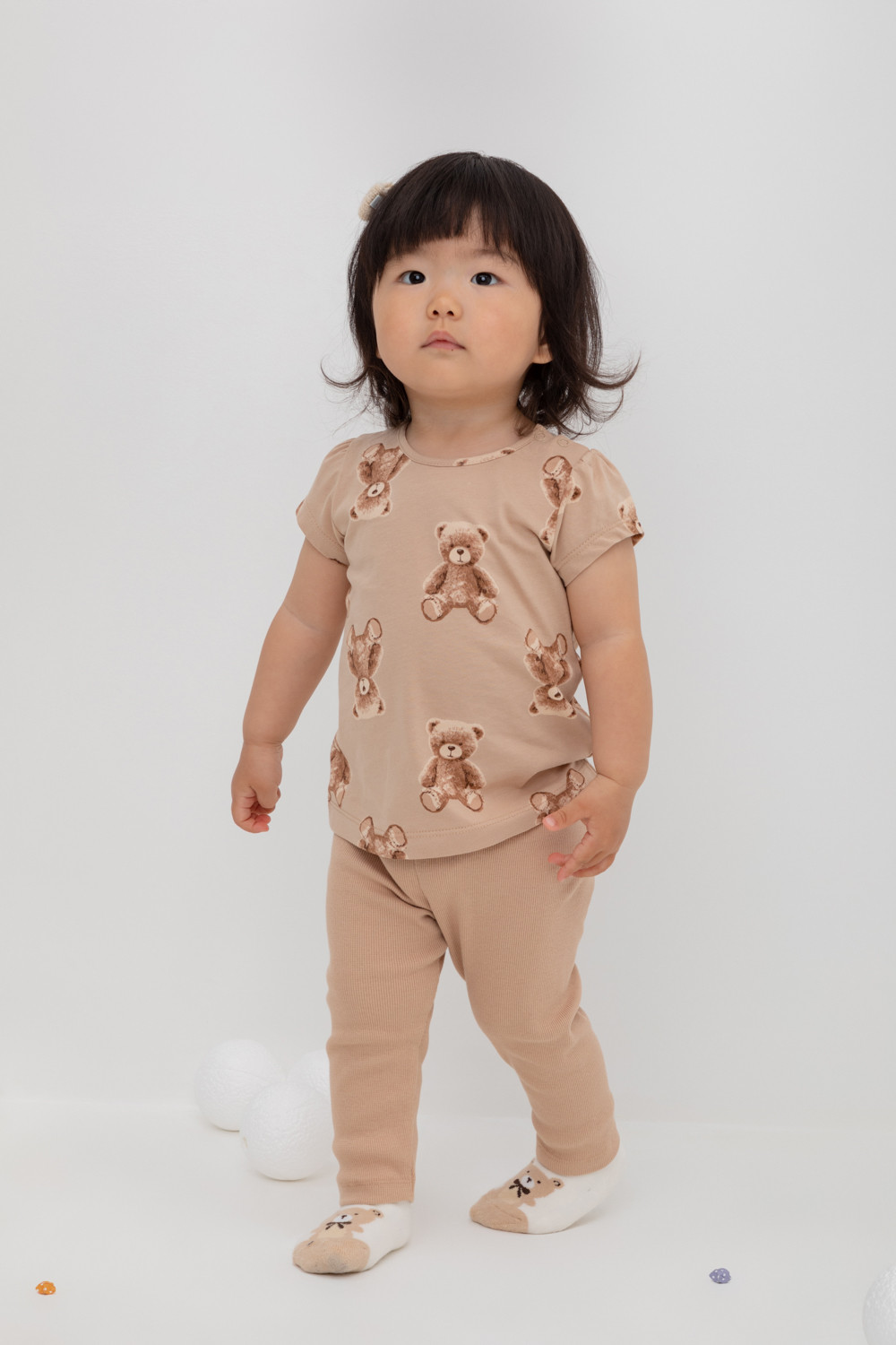 Бриджи для девочки, артикул: КР 400597, цвет: бежевый