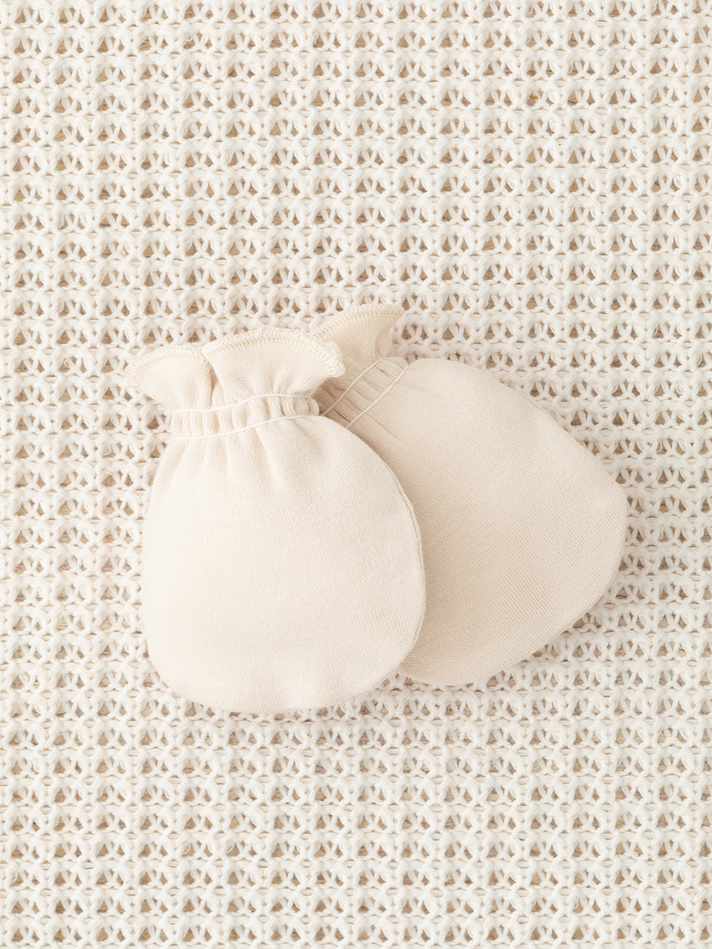 Рукавички для новорожденных, артикул: К 8506, цвет: сахар