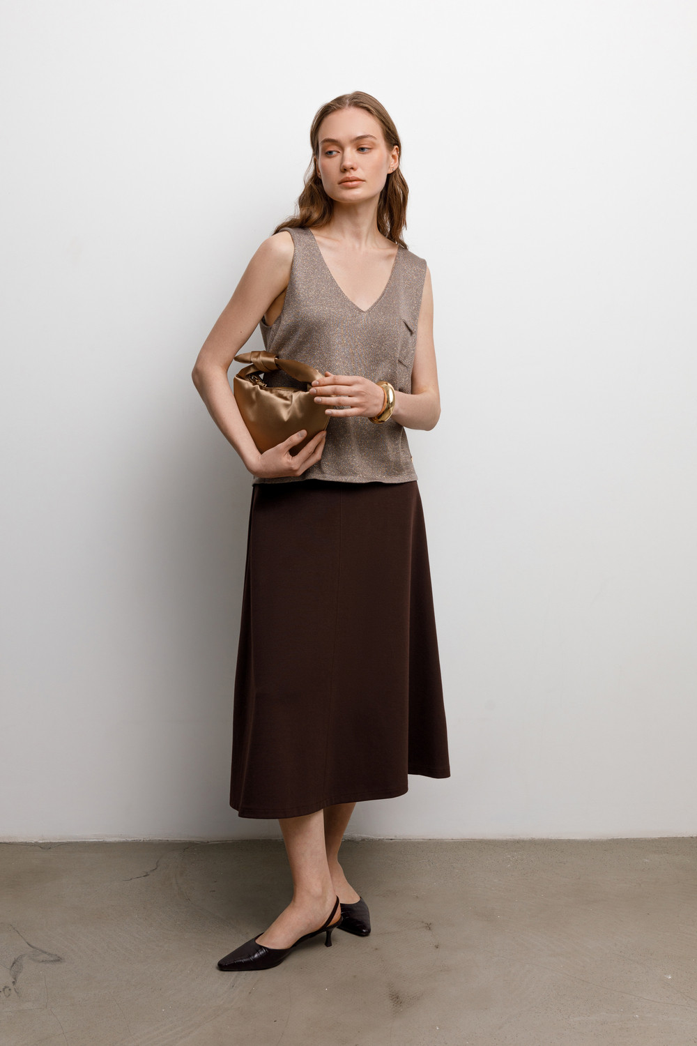 Майки женские для мам, артикул: ЕВ 30212, цвет: бежевый